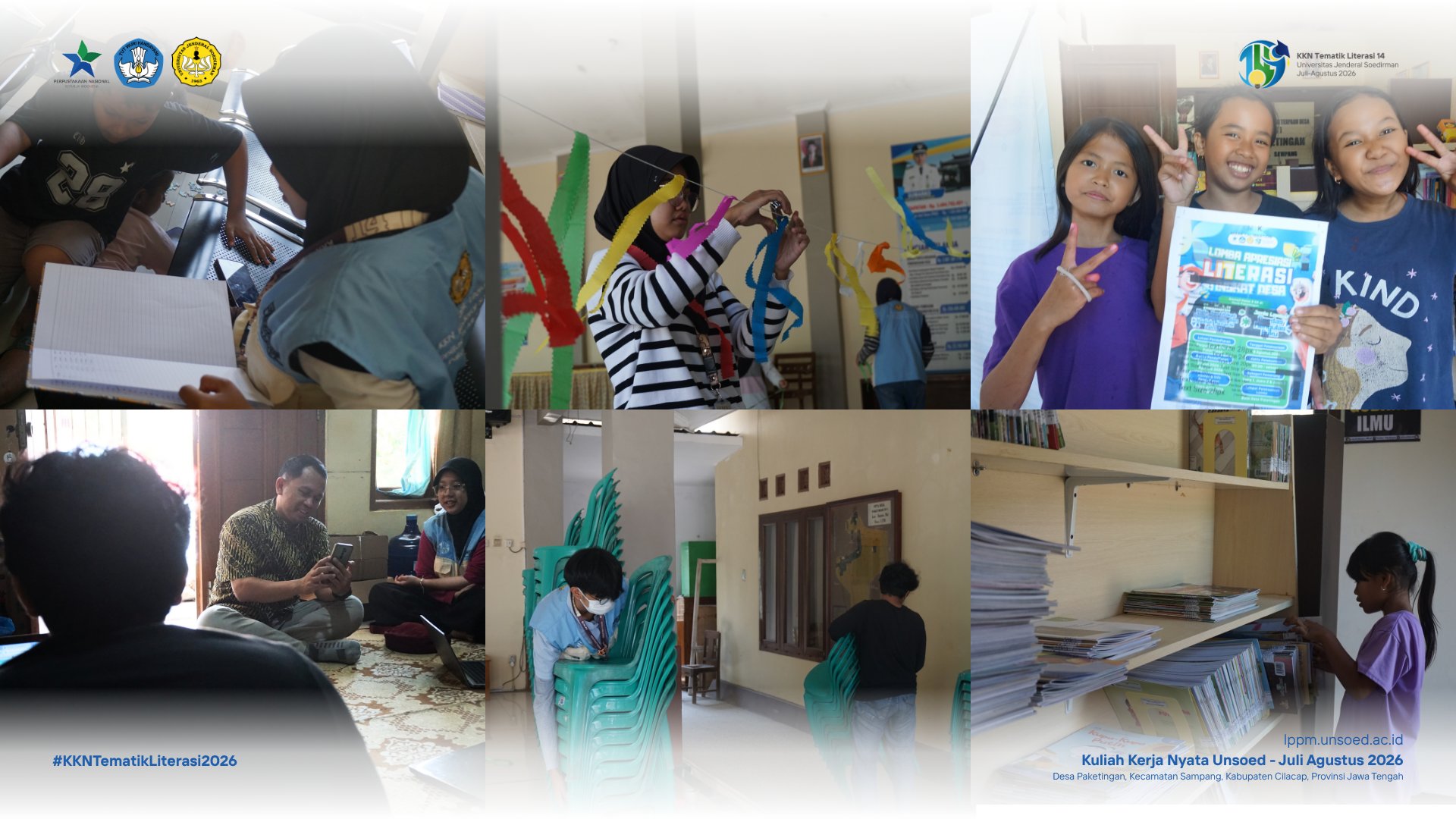 Kunjungan DPL Perkuat Persiapan, KKN Tematik Literasi 14 Unsoed Matangkan Arena Lomba Apresiasi Literasi dan HUT RI