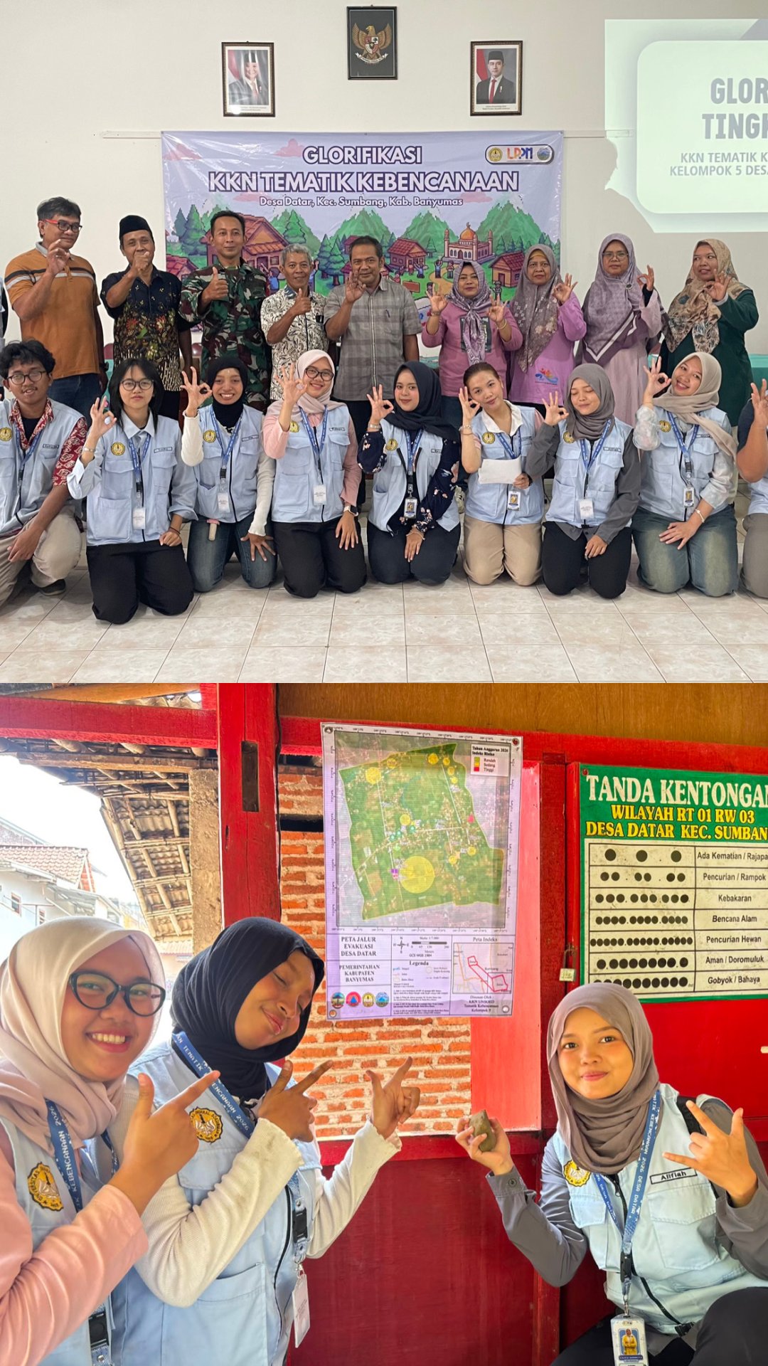 Glorifikasi dan Pemasangan Peta
