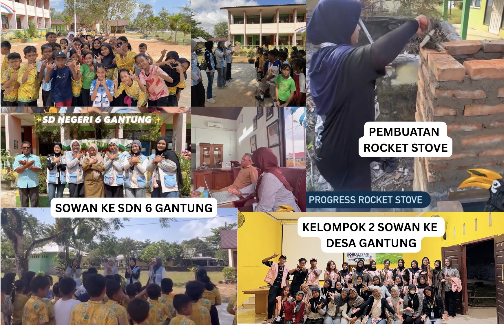 Sowan ke SDN 6, Diskusi Sistem Informasi Desa dan Pembuatan Rocket Stove