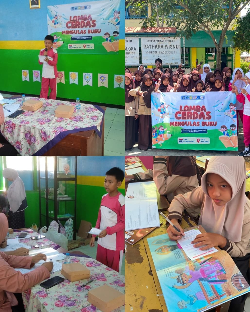 Pelaksanaan Lomba Cerdas Mengulas Buku