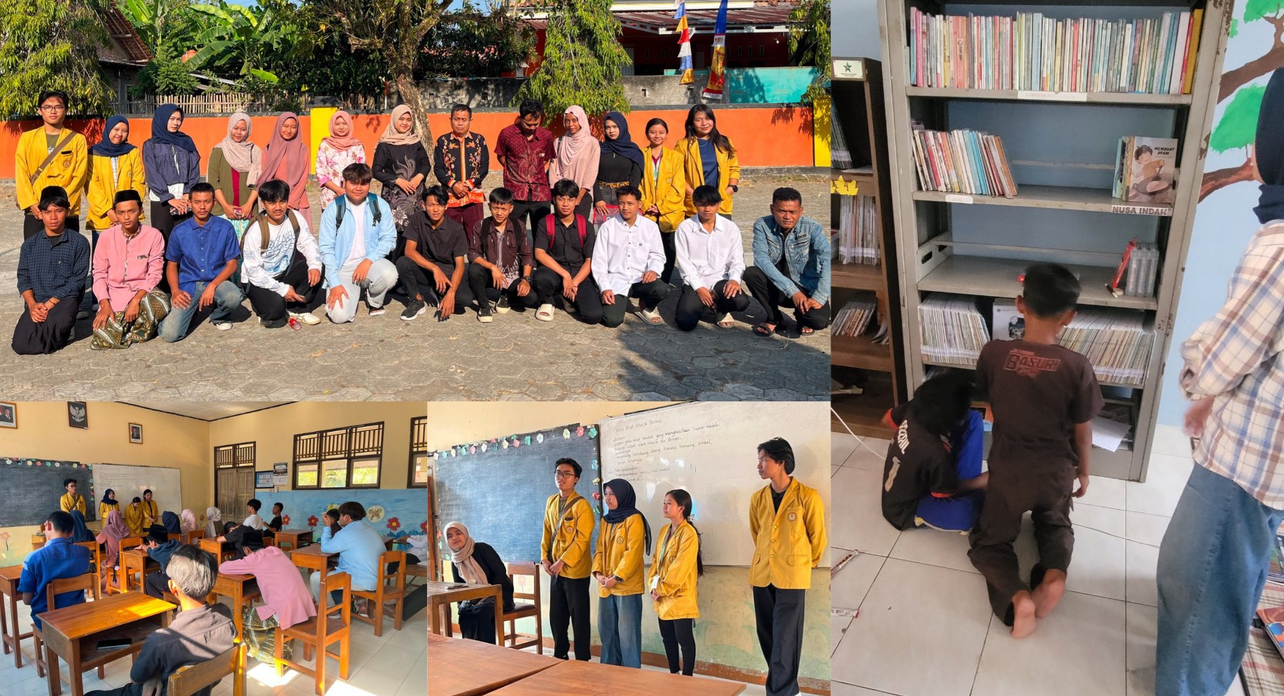 Pelayanan Perpustakaan Cahaya Desa Bantarsari dan Mengunjungi PKBM Bhakti Karya Kecamatan Bantarsari