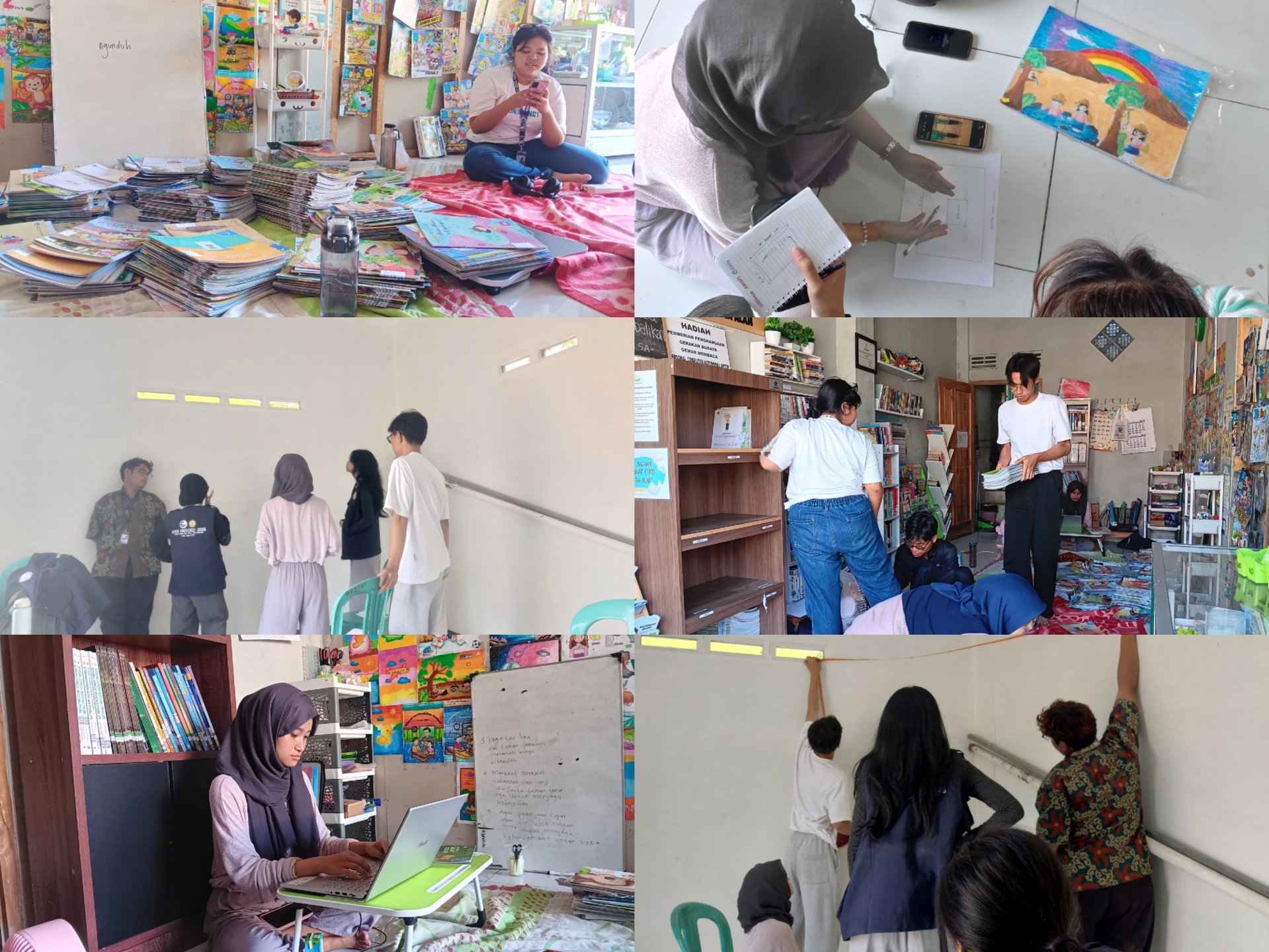 Pengelolaan Perpustakaan di TBM Semesta Alam dan Persiapan Apresiasi Literasi Tingkat Desa