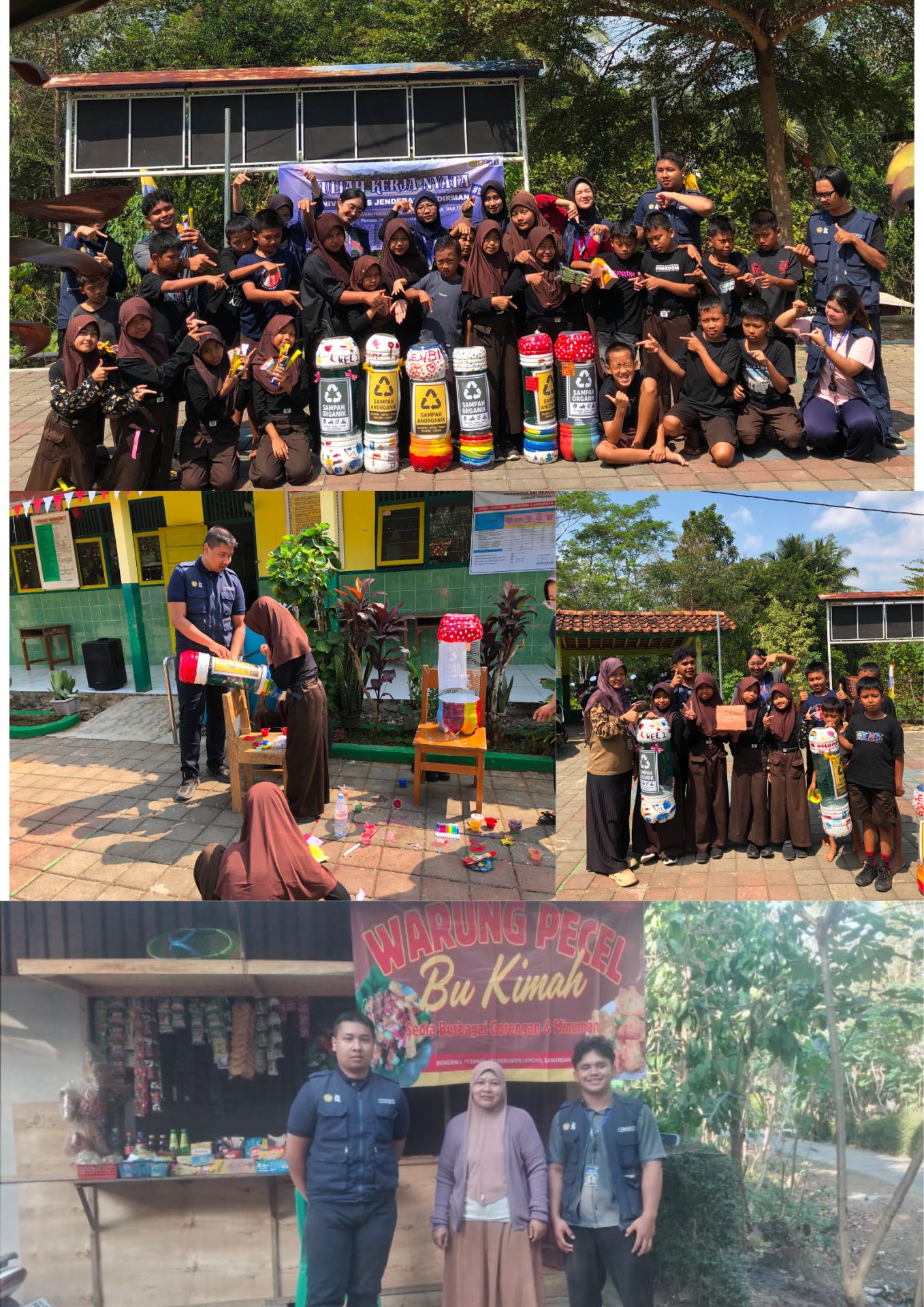 Hari Ke Tiga Puluh Dua KKN : Melaksanakan Lomba Pembuatan Kreasi Tempat Sampah Terpilah dan Personal Branding UMKM