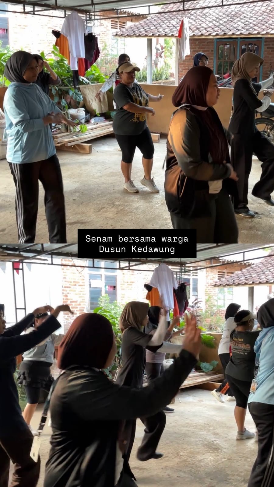 Senam Sehat Bersama Warga Dusun Kedawung