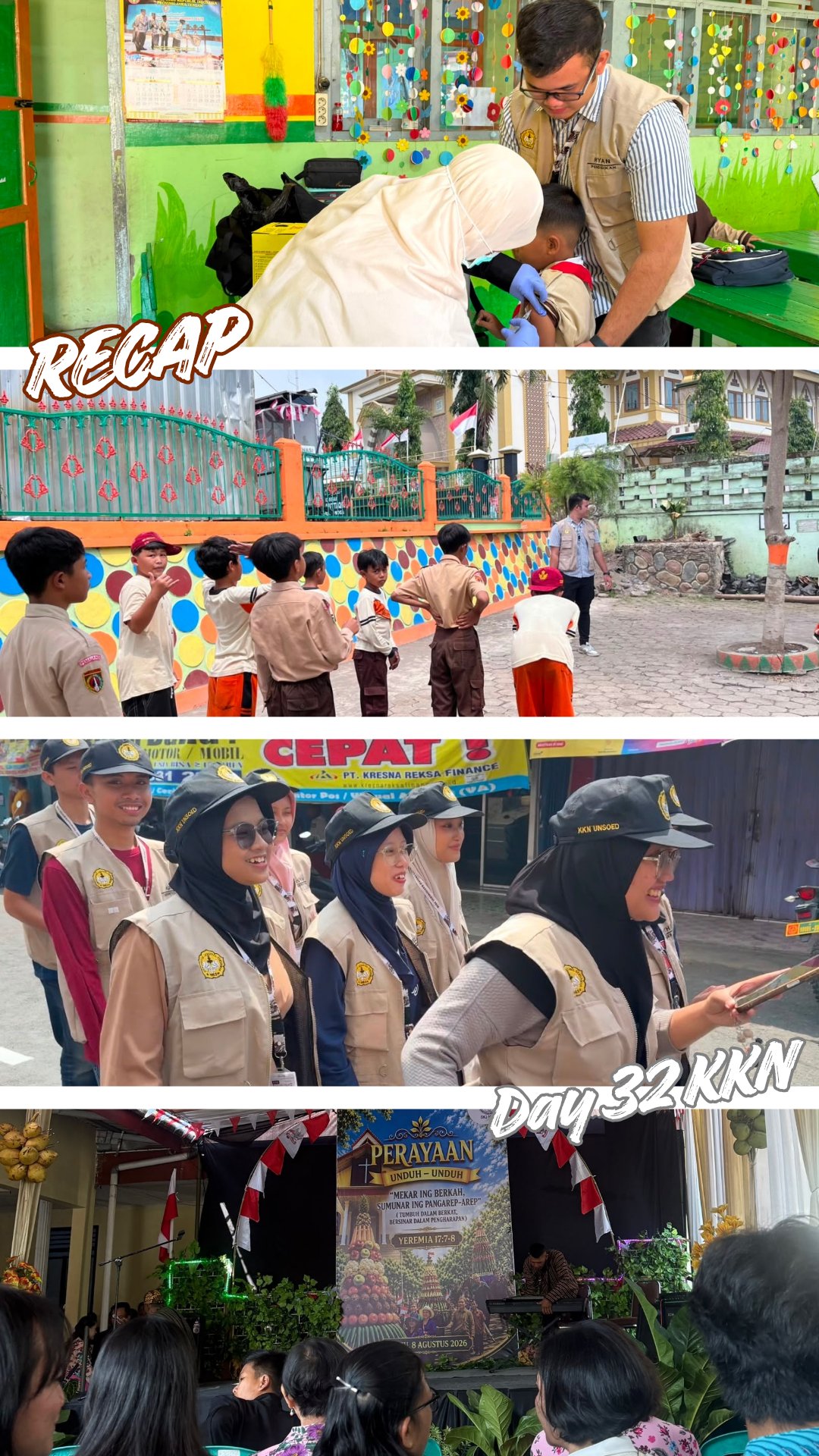 Day 32 KKN – Menguatkan Semangat Siswa, Mendukung Kesehatan, dan Menjalin Kebersamaan