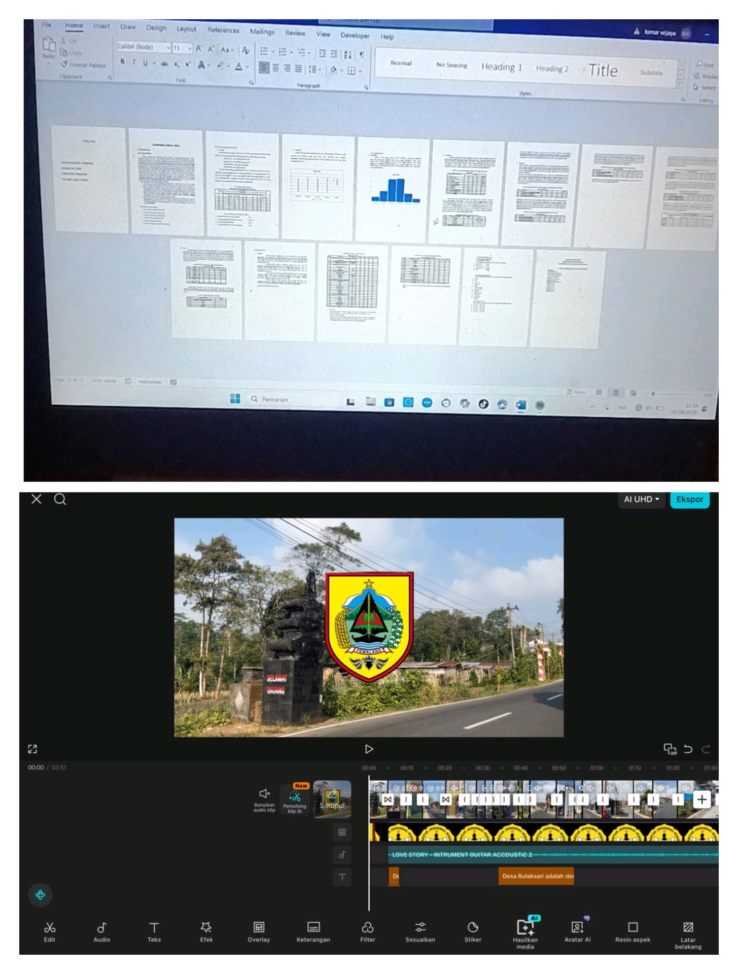 Pembuatan Monografi Desa Gombong dan Video Profil Desa Gombong