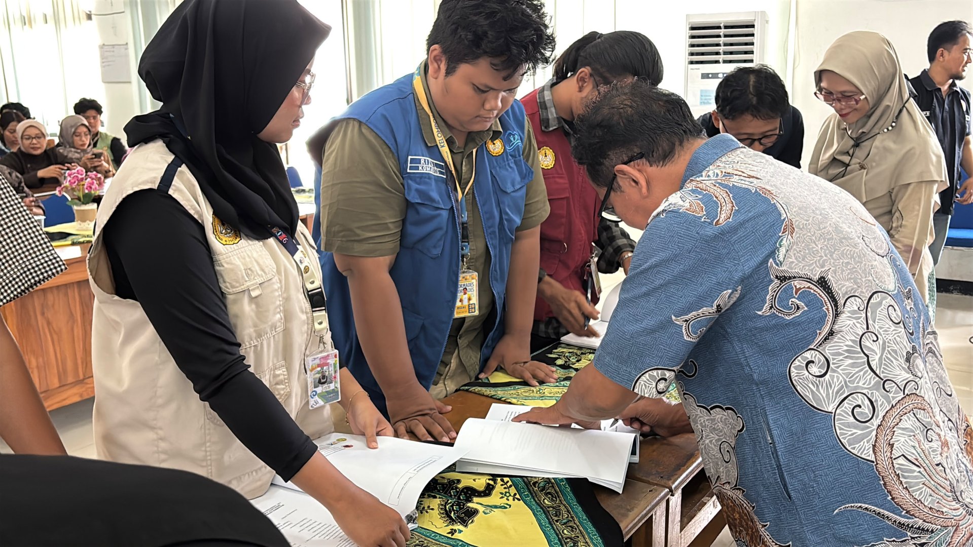Koordinasi dengan Ketua UMKM Kedungmalang