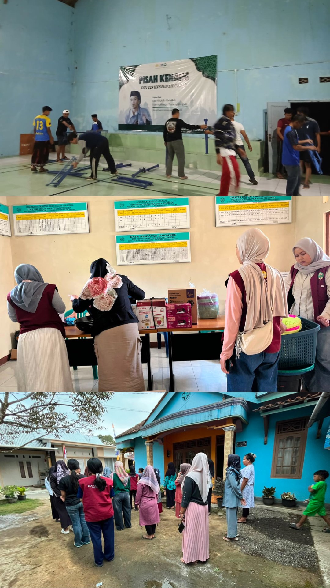 Persiapan Acara Lepas Kenang Perpisahan KKN dan Persiapan Peringatan HUT RI