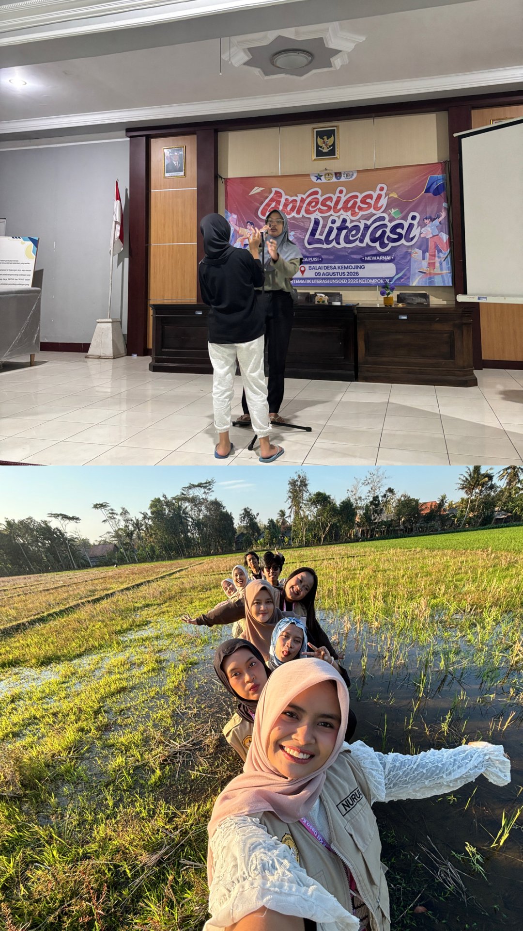 Gladi Bersih Apresiasi Literasi Desa Kemojing & Pengambilan Konten Amplifikasi