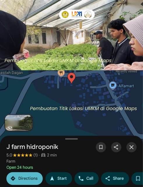 Pembuatan Titik Lokasi UMKM di Google Maps