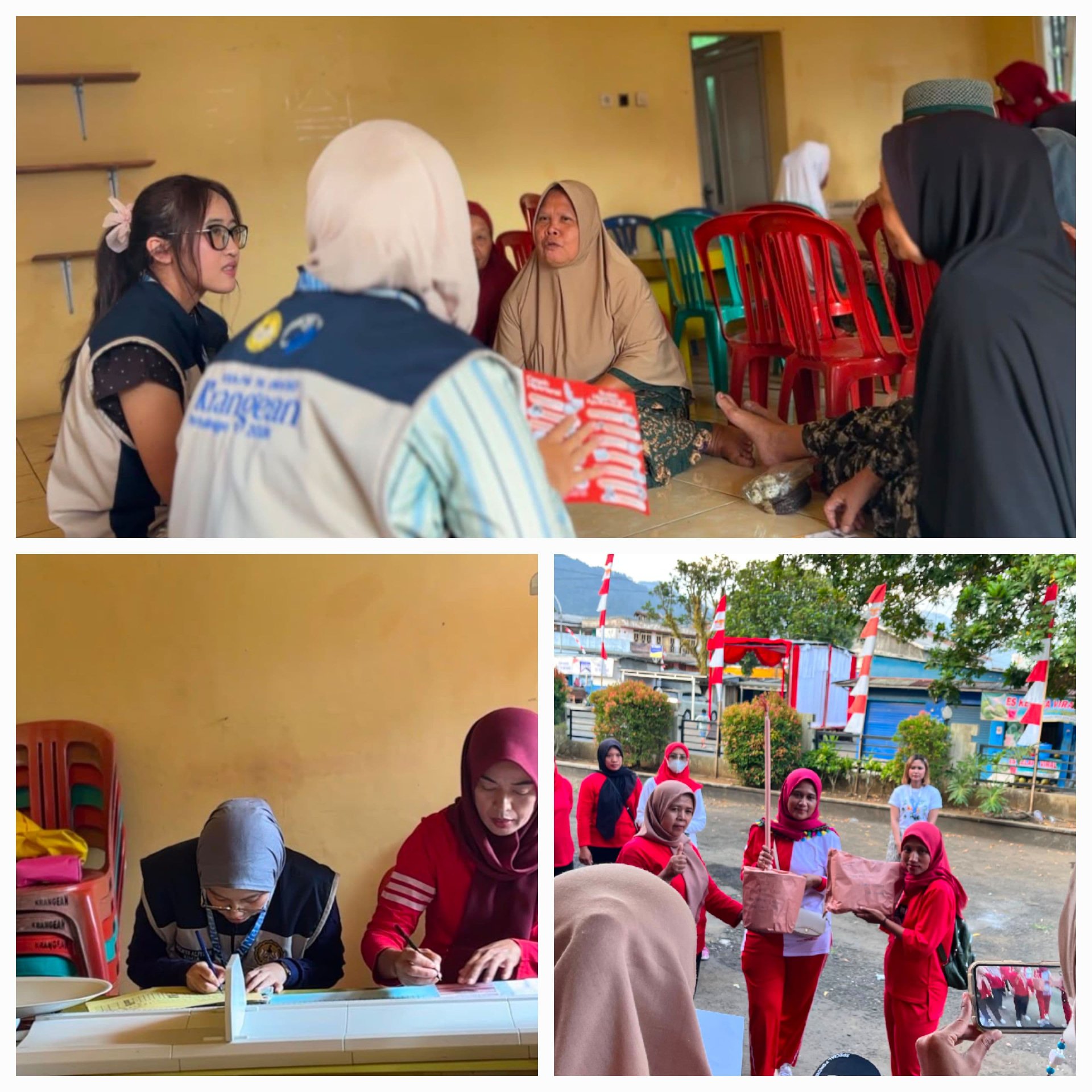 Pelaksanaan Lomba ibu - ibu PKK dalam rangka HUT RI ke 81, Pendampingan Posyandu ILP dan Edukasi Hipertensi serta Diabetes Mellitus