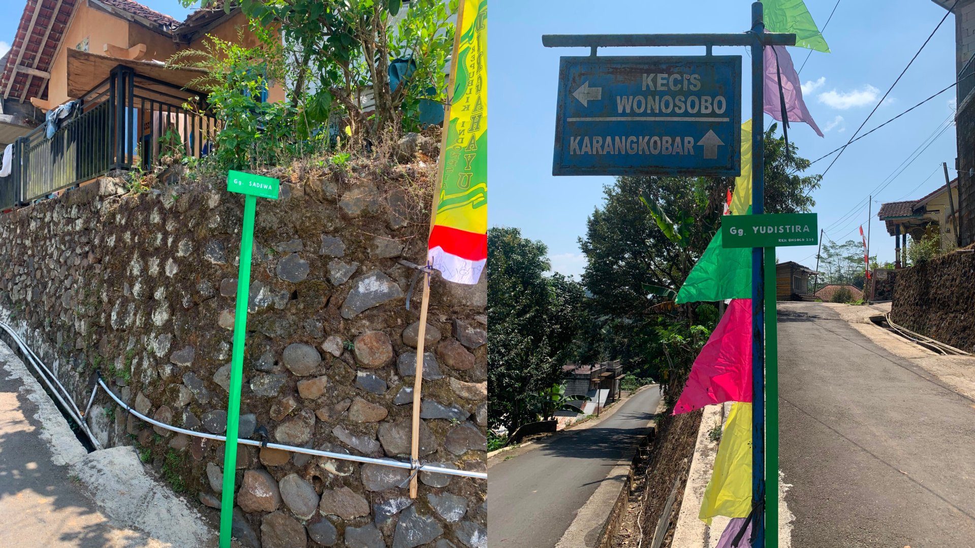 Pemasangan Papan Nama Jalan