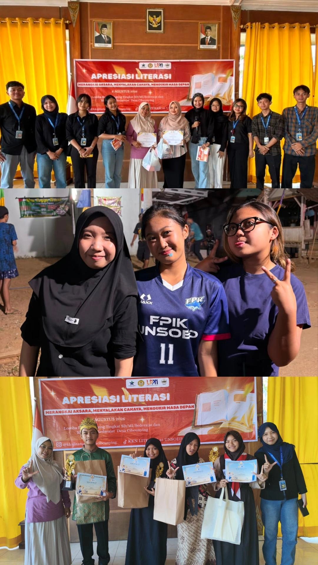 PELAPORAN 16 Juli 2026 KKN LITERASI KELOMPOK 45 DESA CIBEUNYING