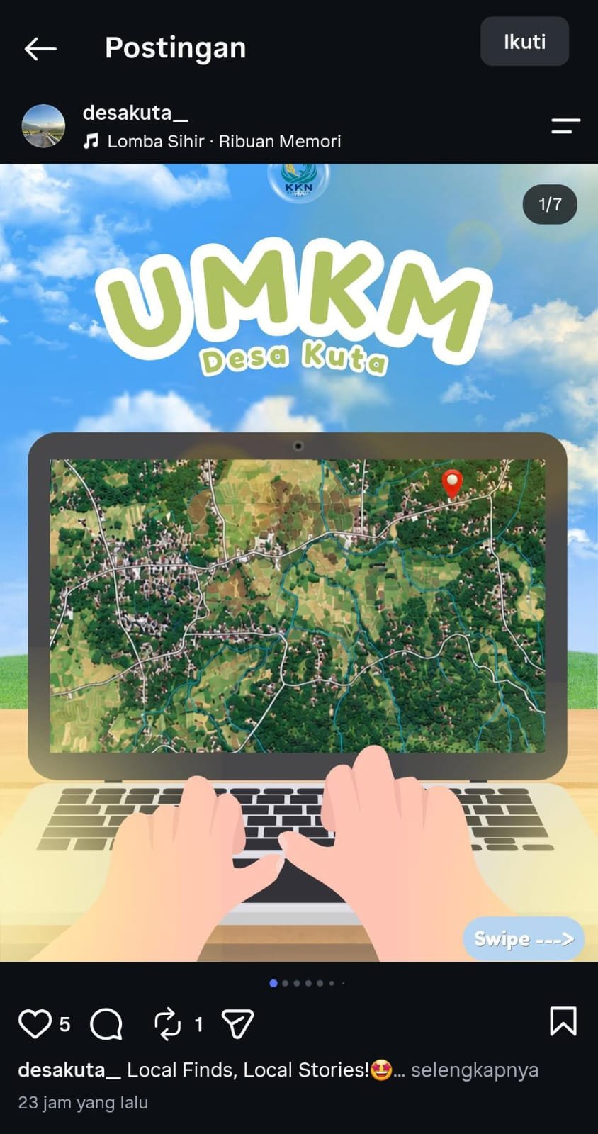 Update Media Sosial Desa Kuta