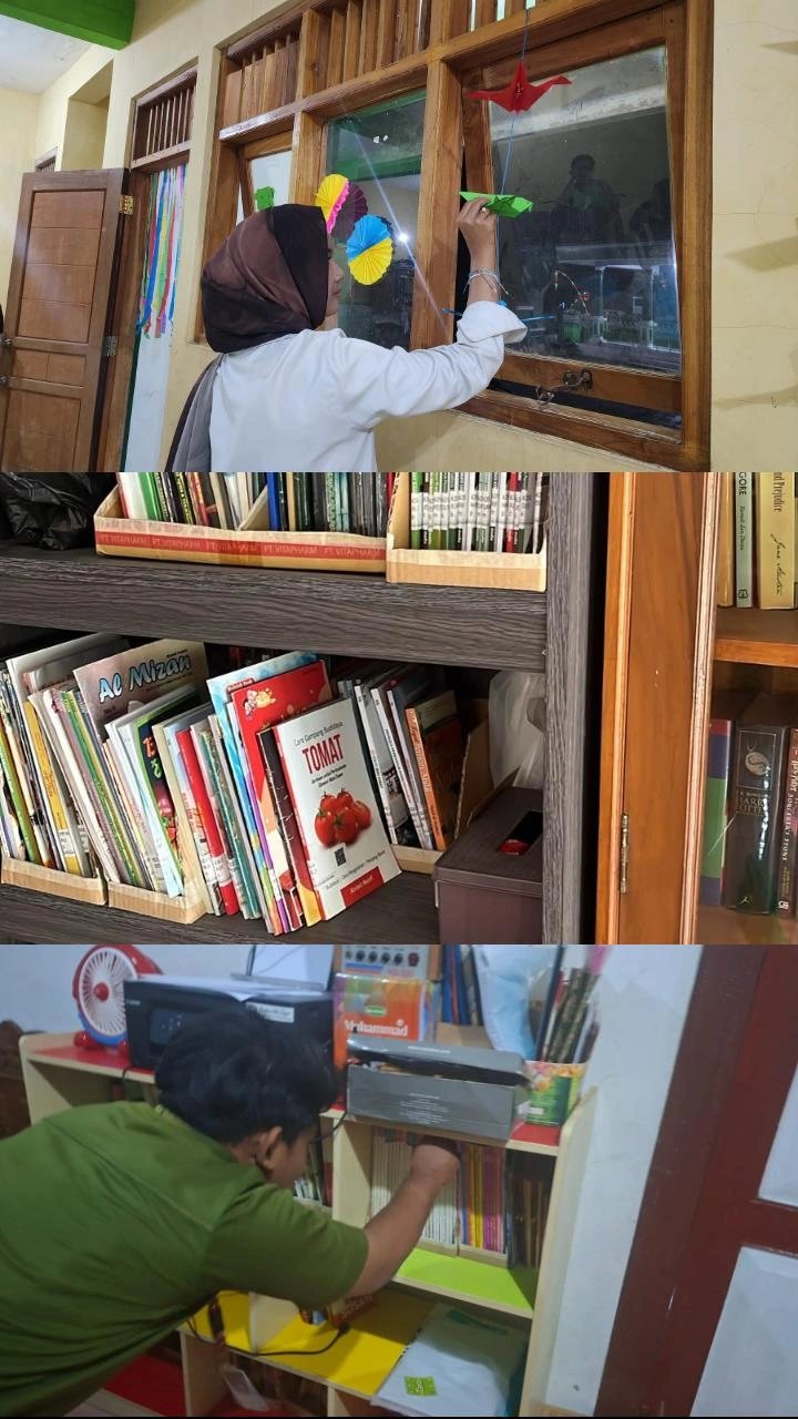 Pelaporan KKN Literasi hari ke 32 Desa Tayem Timur