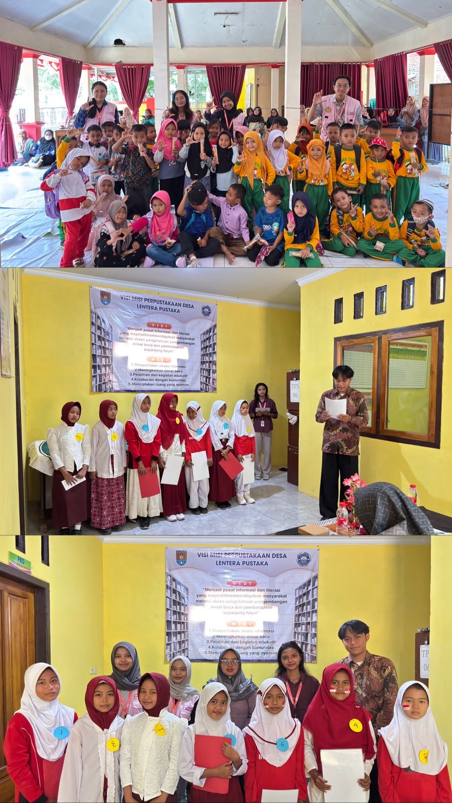 Hari ke-32, Melakukan pelaksanaan kegiatan program kerja lomba puisi dan lomba mewarnai di Balai Desa Tayem.