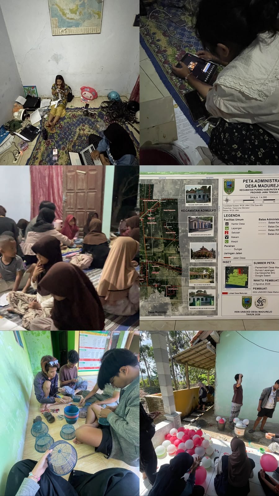 Persiapan Jalan Sehat, CKG, dan Lomba HUT RI, Pengambilan Peta Desa, Pendampingan UMKM, dan Bimbingan Belajar