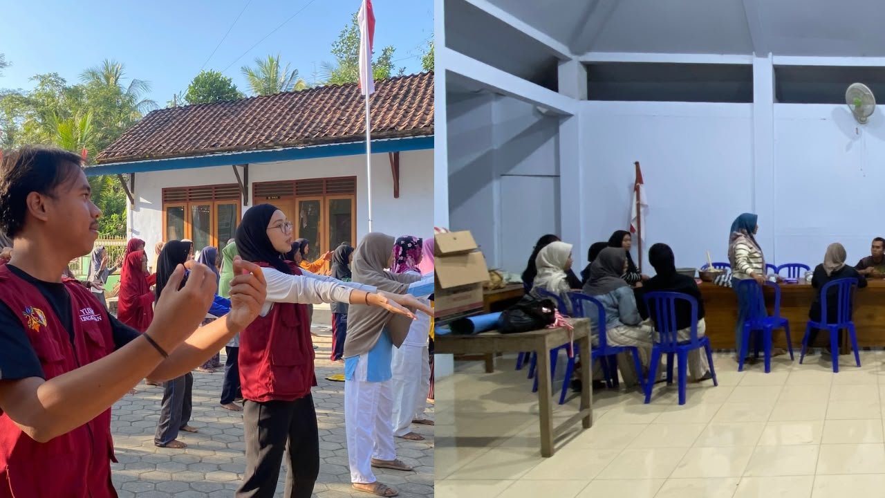 Pelaksanaan Gerakan Masyarakat Hidup Sehat (GERMAS) dan Persiapan Lomba 17 Agustus di Balai Desa Pesuruhan