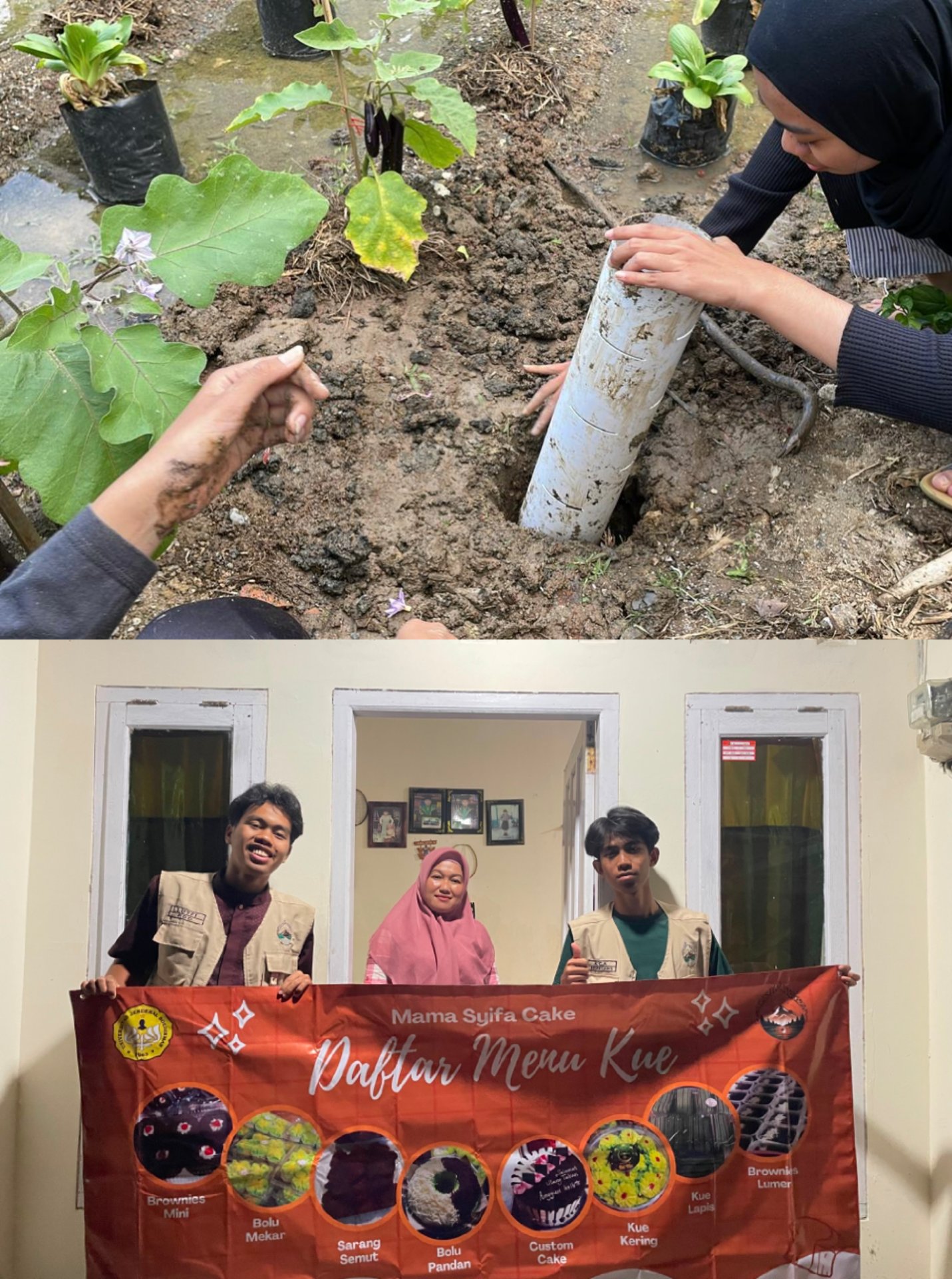 Mahasiswa KKN Unsoed Melakukan Pemasangan Biopori, Banner UMKM, dan Titik Lokasi UMKM Pada Google Maps di Desa Sijenggung