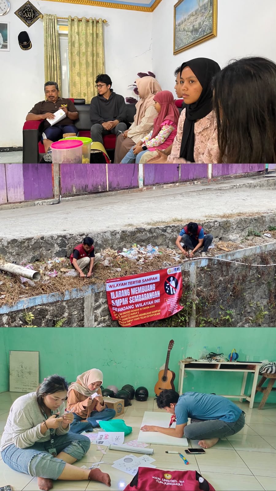 Banner Larangan Membuang Sampah Sembarangan