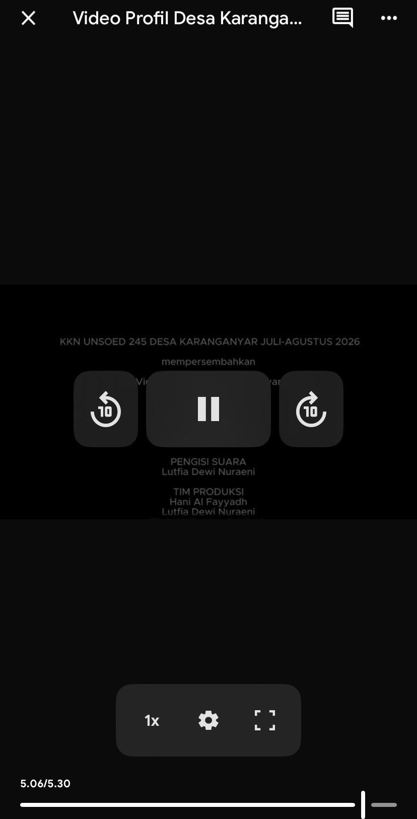Publikasi Video Profil Desa Karanganyar