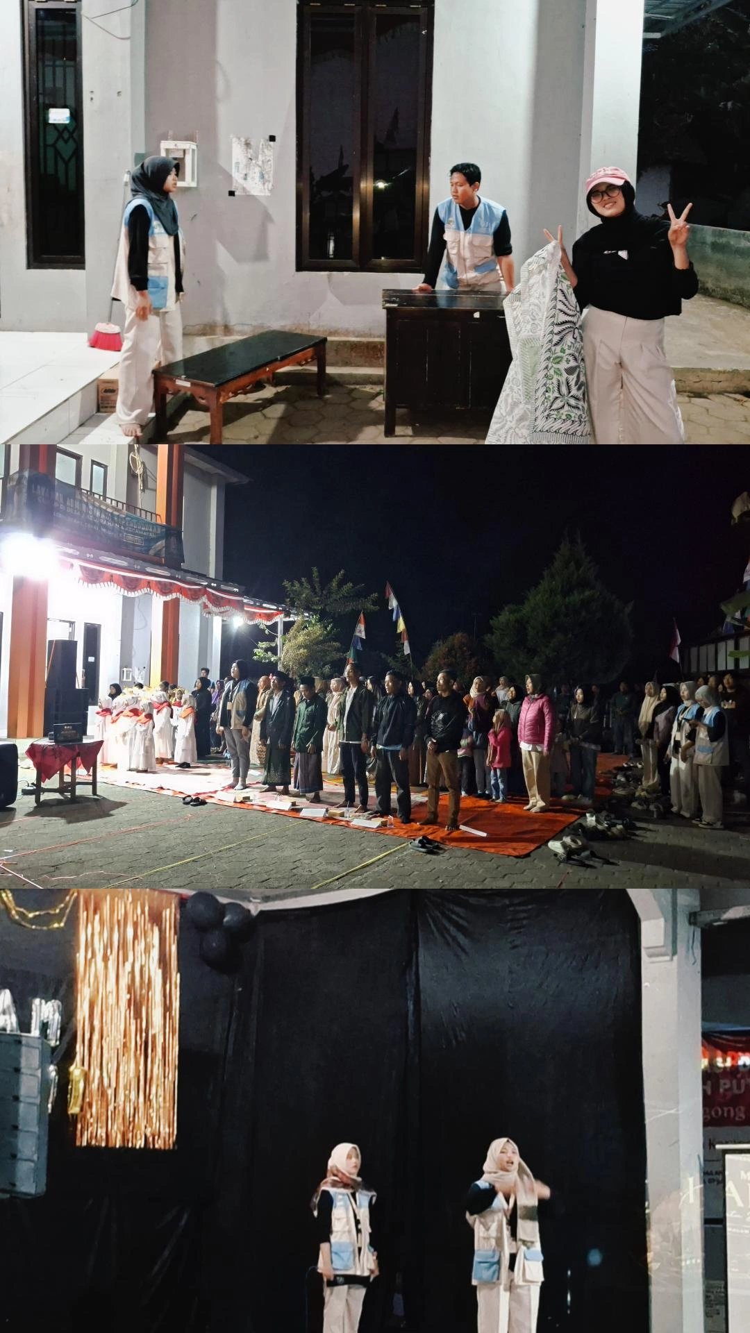 Pelaksanaan KKN Day 34: Persiapan dan Pelaksanaan Kegiatan Perpisahan (Malam Harmoni) KKN Unsoed dengan seluruh Perangkat Desa dan Warga Desa Jlegong