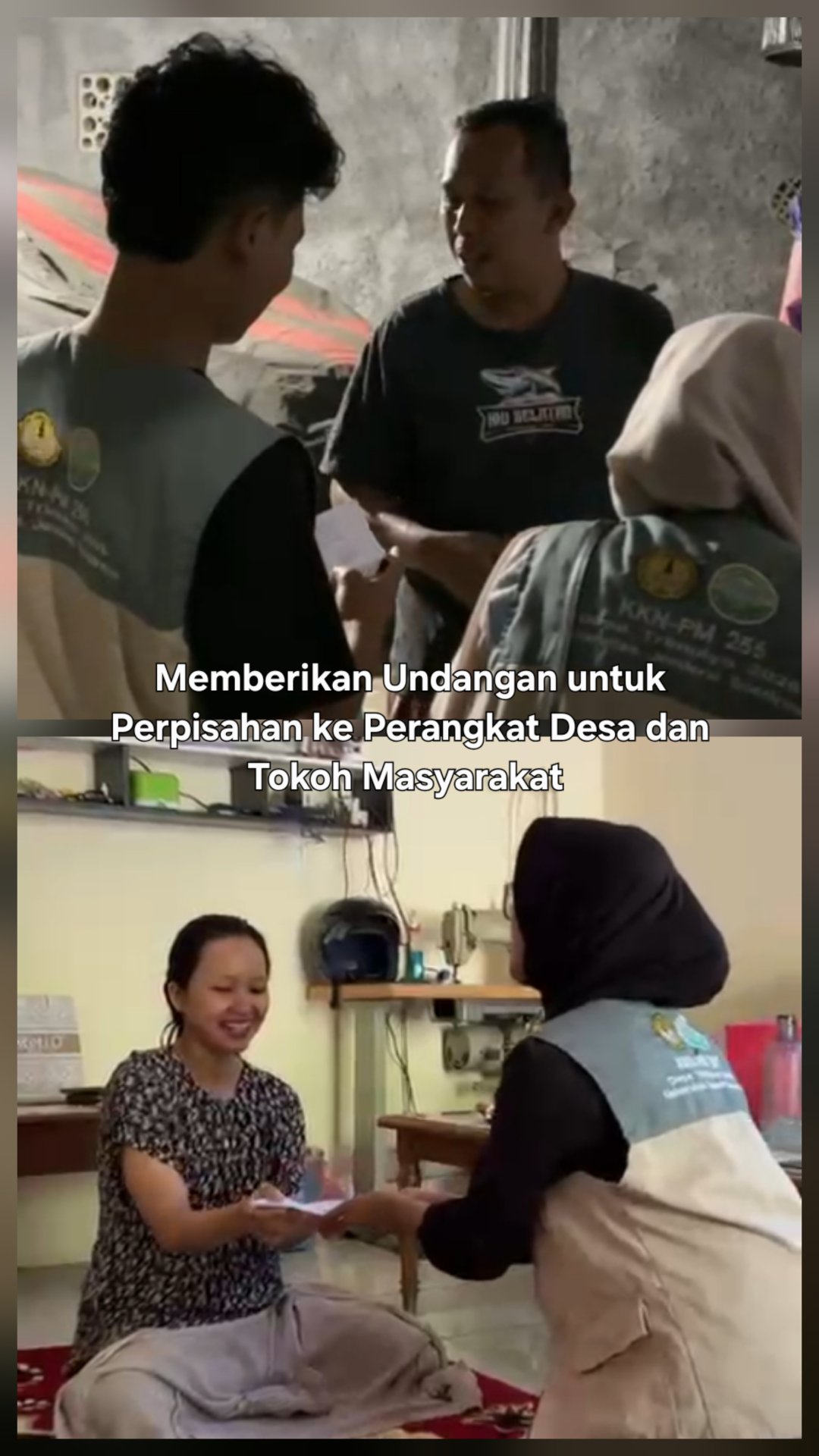 Silaturahmi dan Penyampaian Undangan Kegiatan Perpisahan kepada Perangkat Desa serta Tokoh Masyarakat Desa Trimulyo