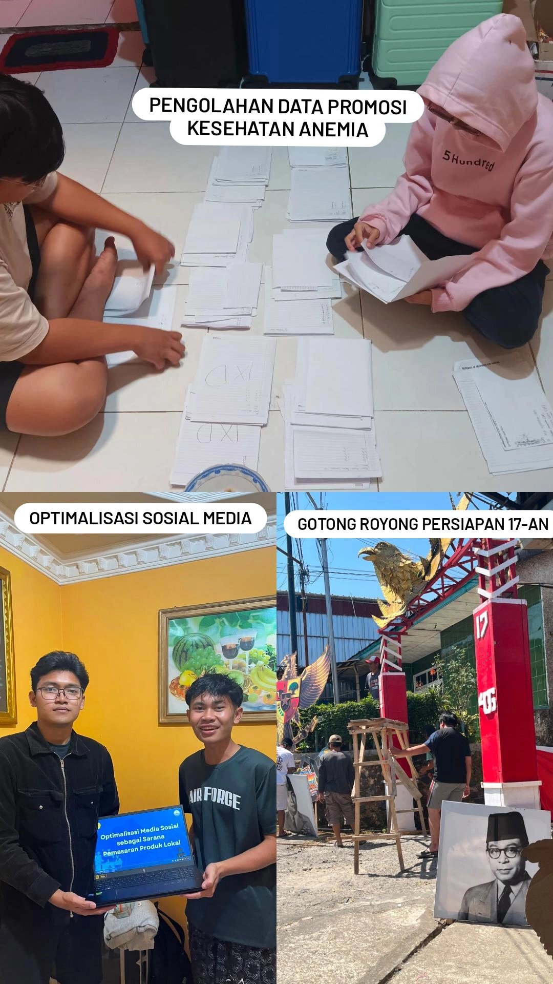 #Day 33 KKN Kelompok 238 "Optimalisasi Media Sosial sebagai Sarana Pemasaran Produk Lokal dan Pengolahan data promosi kesehatan anemia"