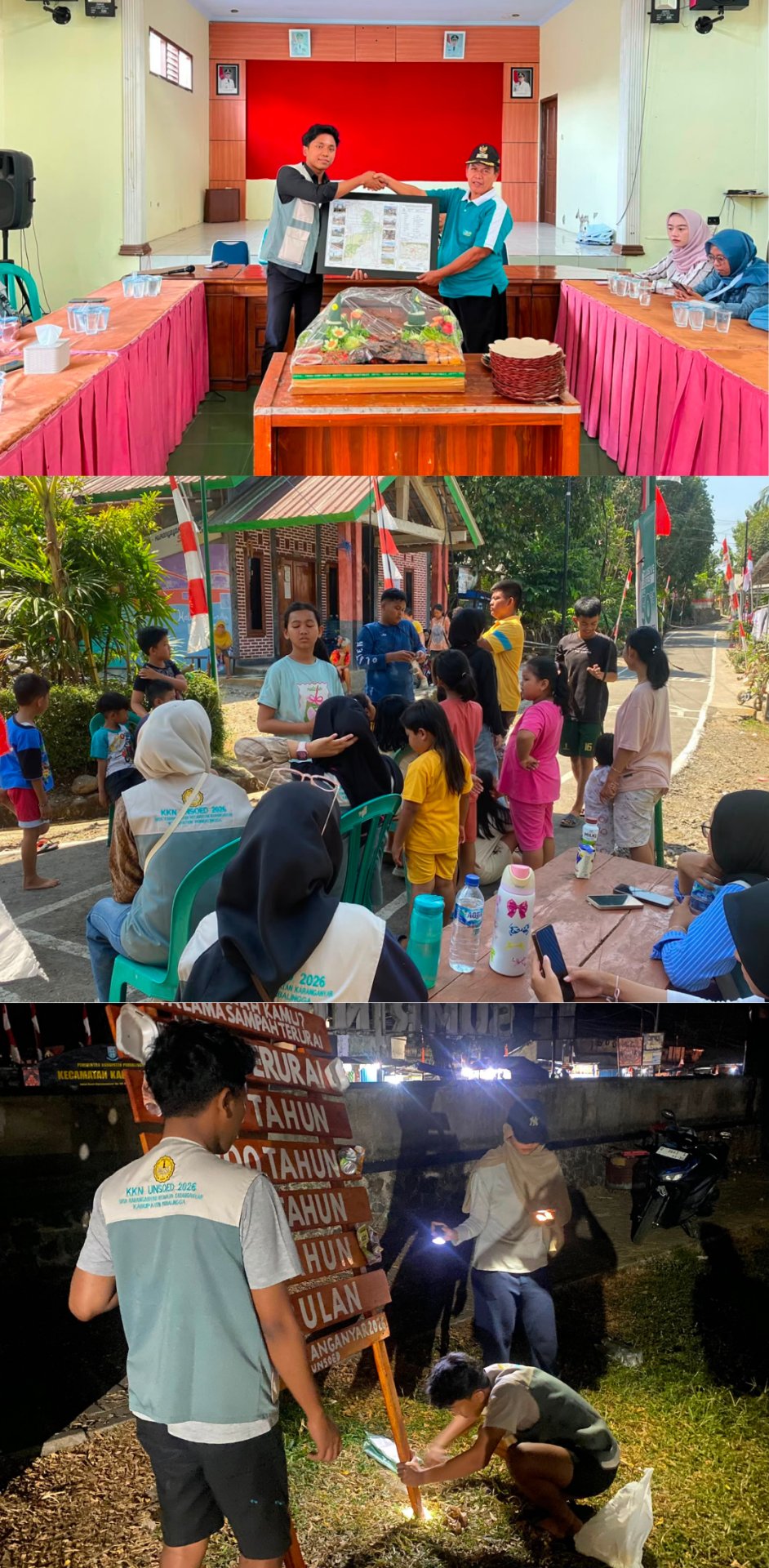 Persiapan HUT RI, Perpisahan, dan Pemasangan Papan Edukasi Sampah