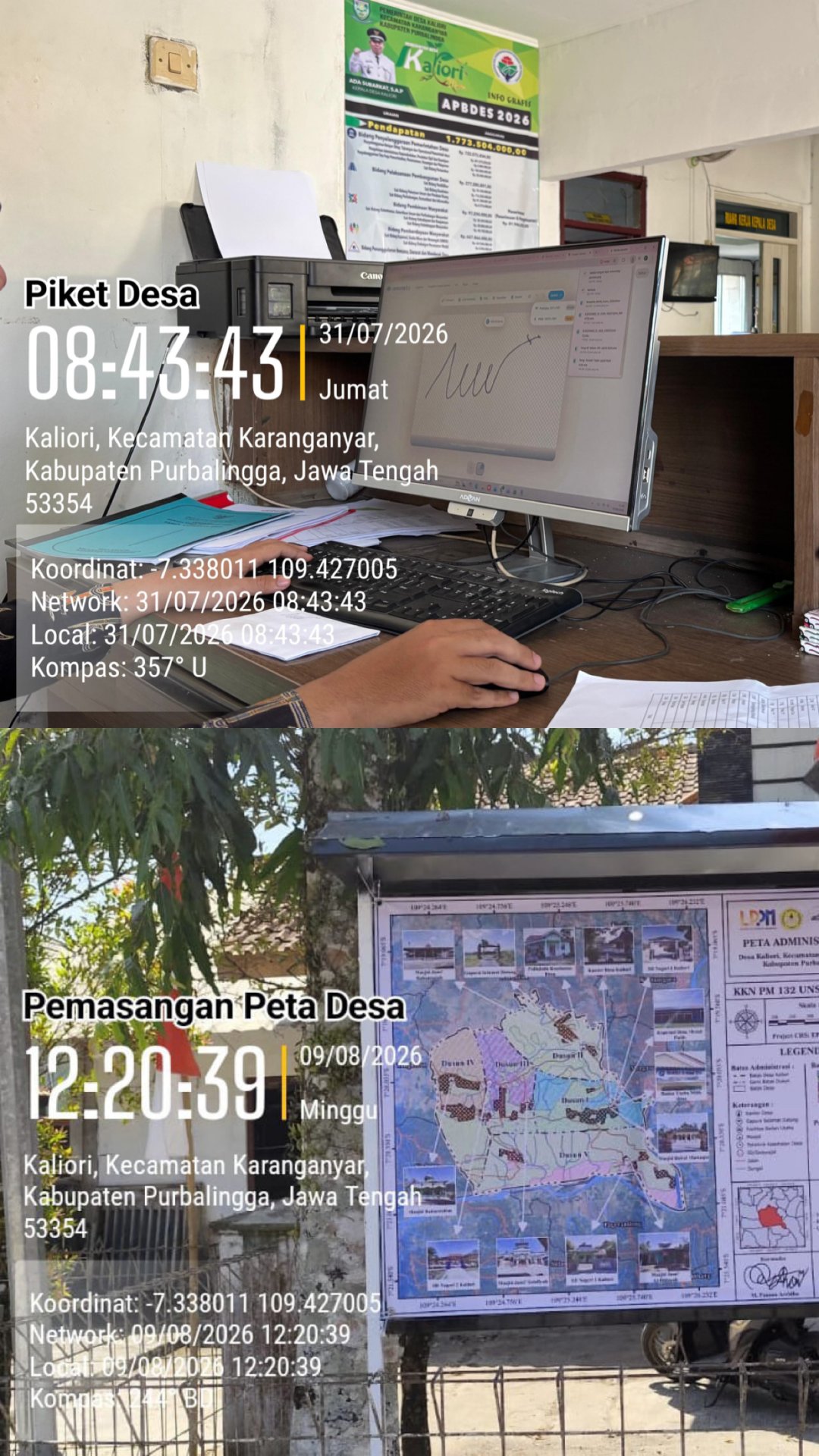 Pemasangan Peta