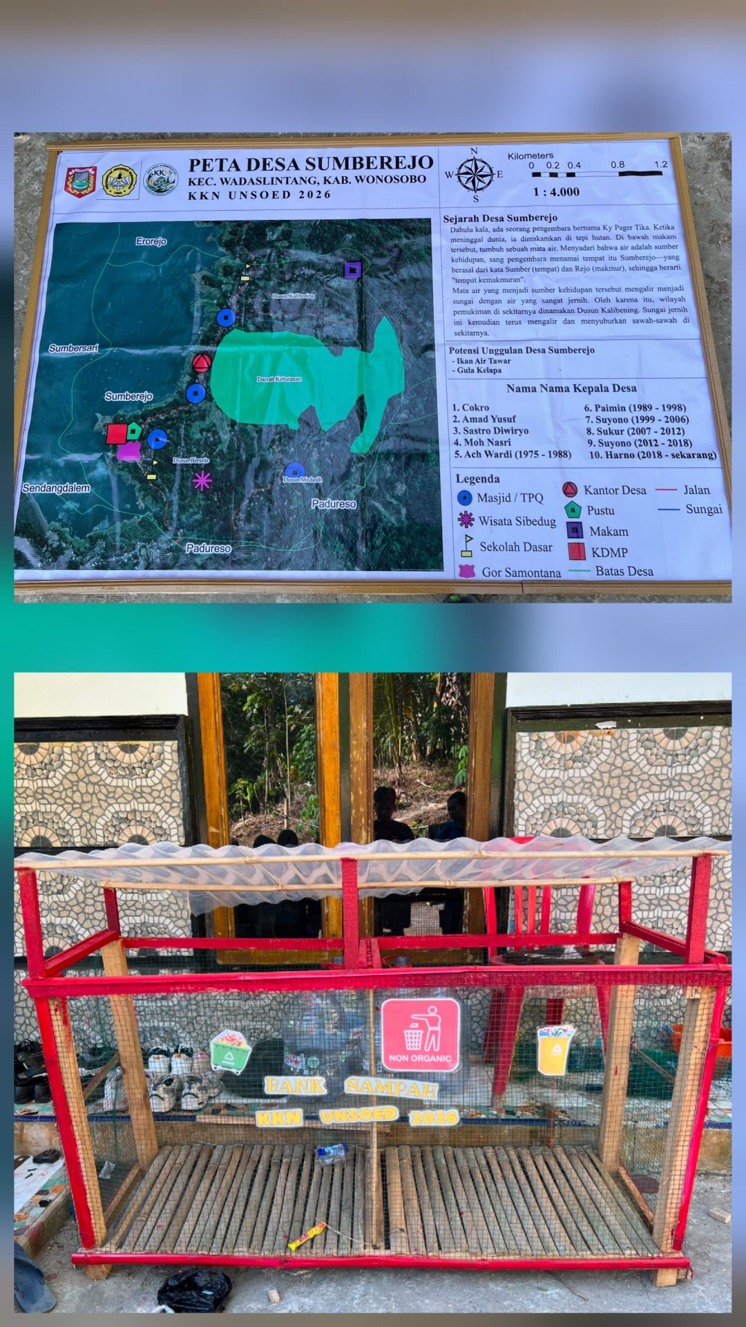 Day 33 - Melanjutkan proses pembuatan peta desa dan finishing bank sampah