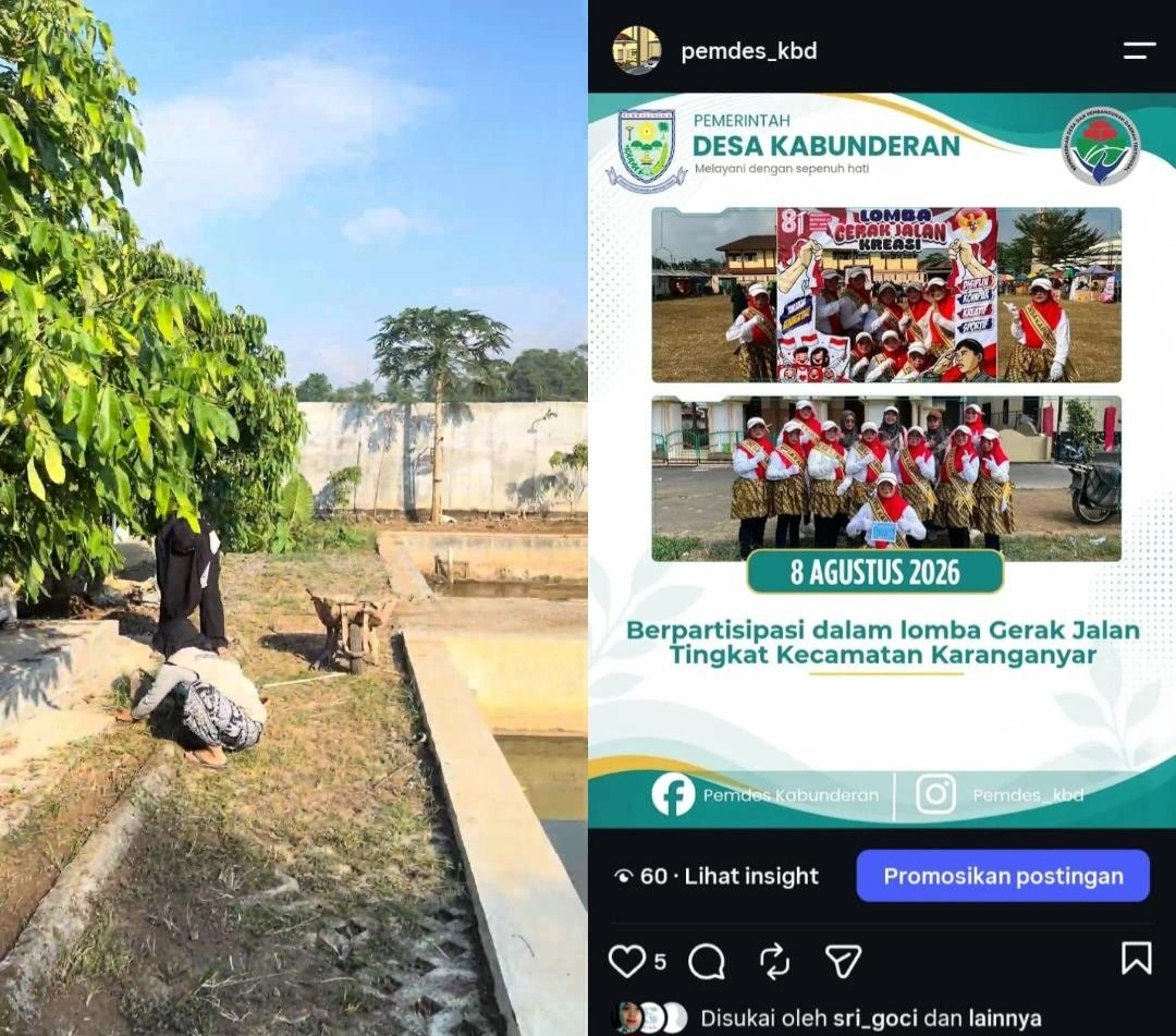 Piket Bersama Membersihkan BUMDes + Mengaktifkan Media Sosial Desa