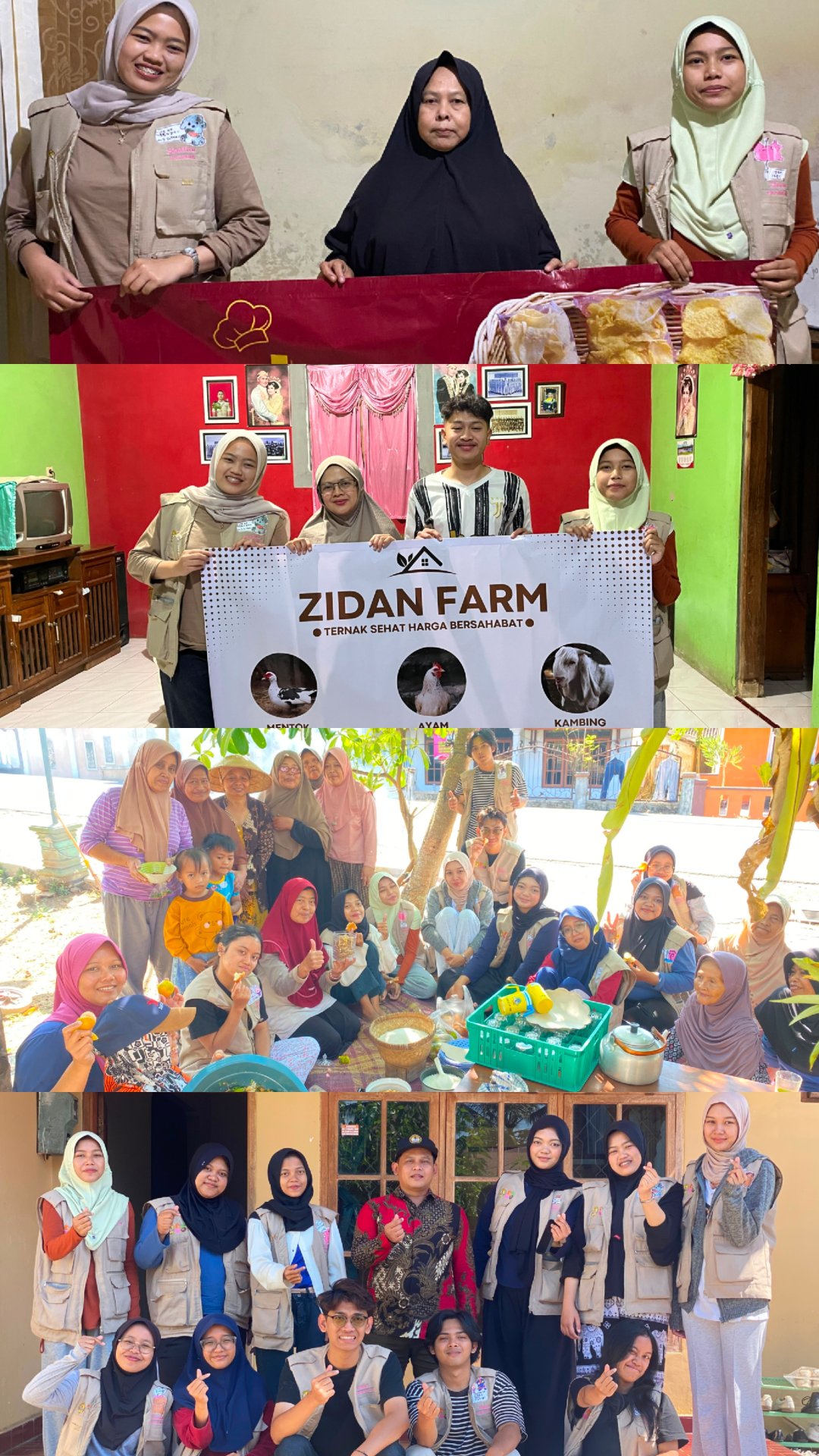 Pelaksanaan Kerja Bakti, Kunjungan DPL, Partisipasi Kegiatan Masyarakat, Silaturahmi Pemerintah Desa, serta Penyerahan Banner UMKM di Desa Caruban