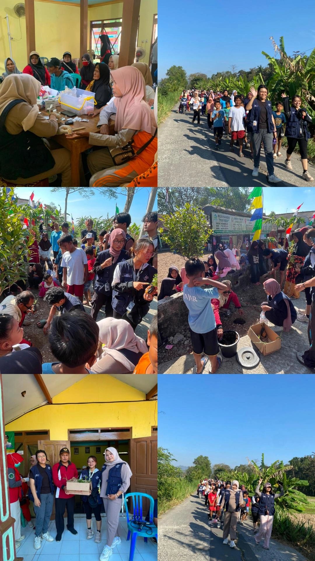 Jalan Sehat, Cek Kesehatan Gratis, dan Pemanfaatan Pupuk Kompos