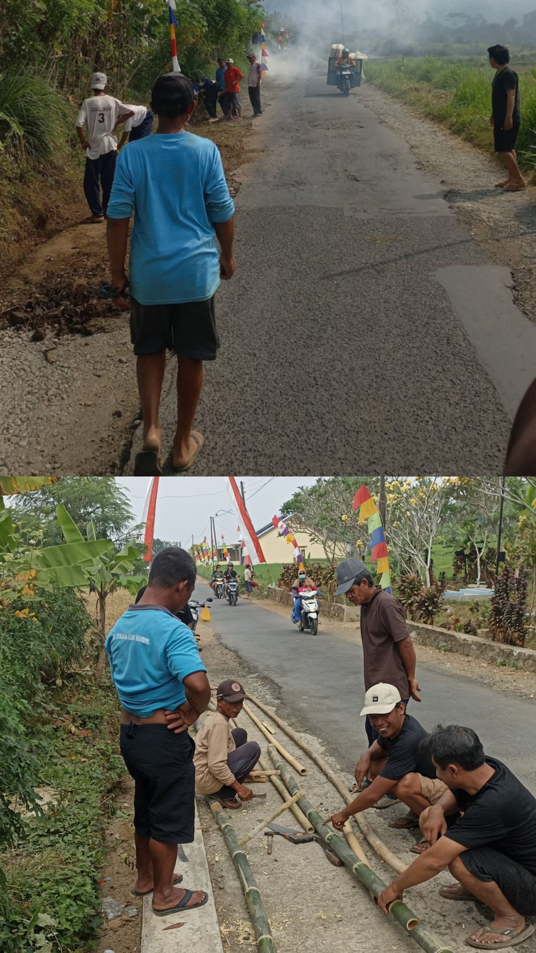 Kerja Bakti Menjelang Hari Kemerdekaan di Desa Banjarsari Kulon