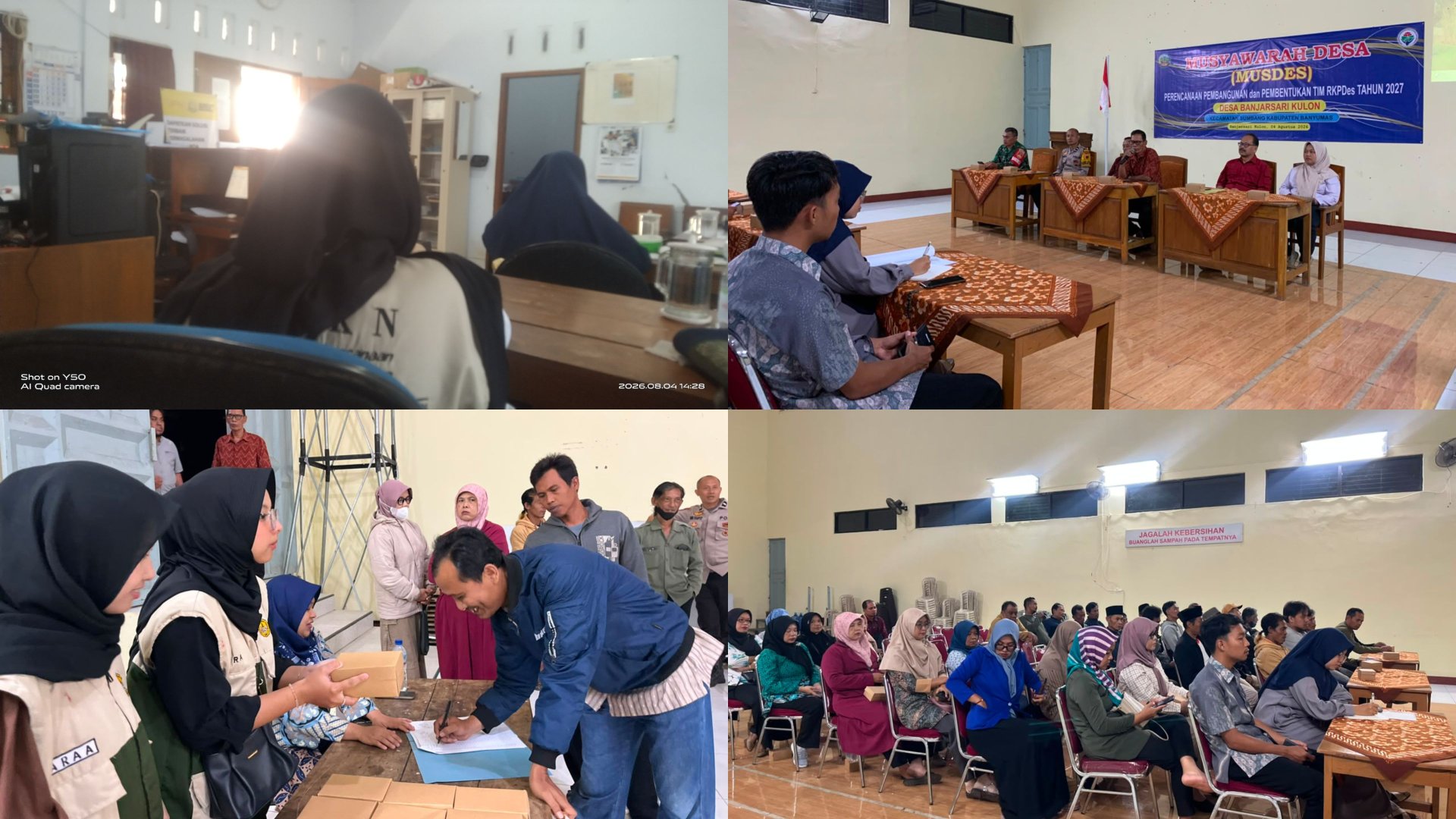 Pendampingan UMKM Kelinci Dina, Musyawarah Desa Banjarsari Kulon, dan Piket Desa
