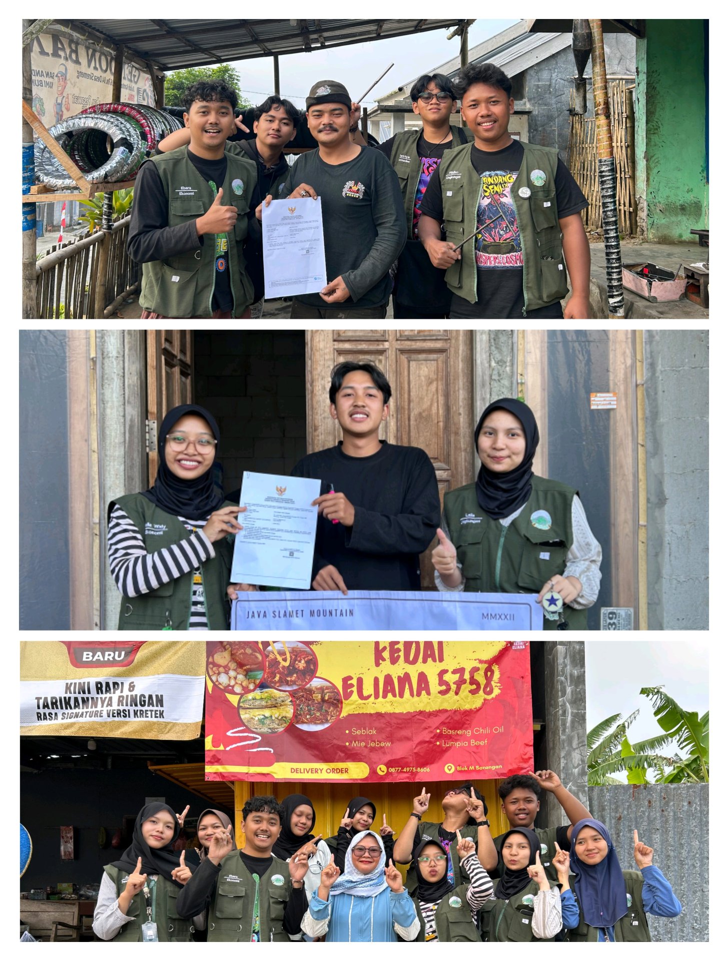 Pendampingan Legalitas dan Penguatan Identitas Usaha melalui Penyerahan NIB serta Pemasangan Banner UMKM di Desa Siremeng