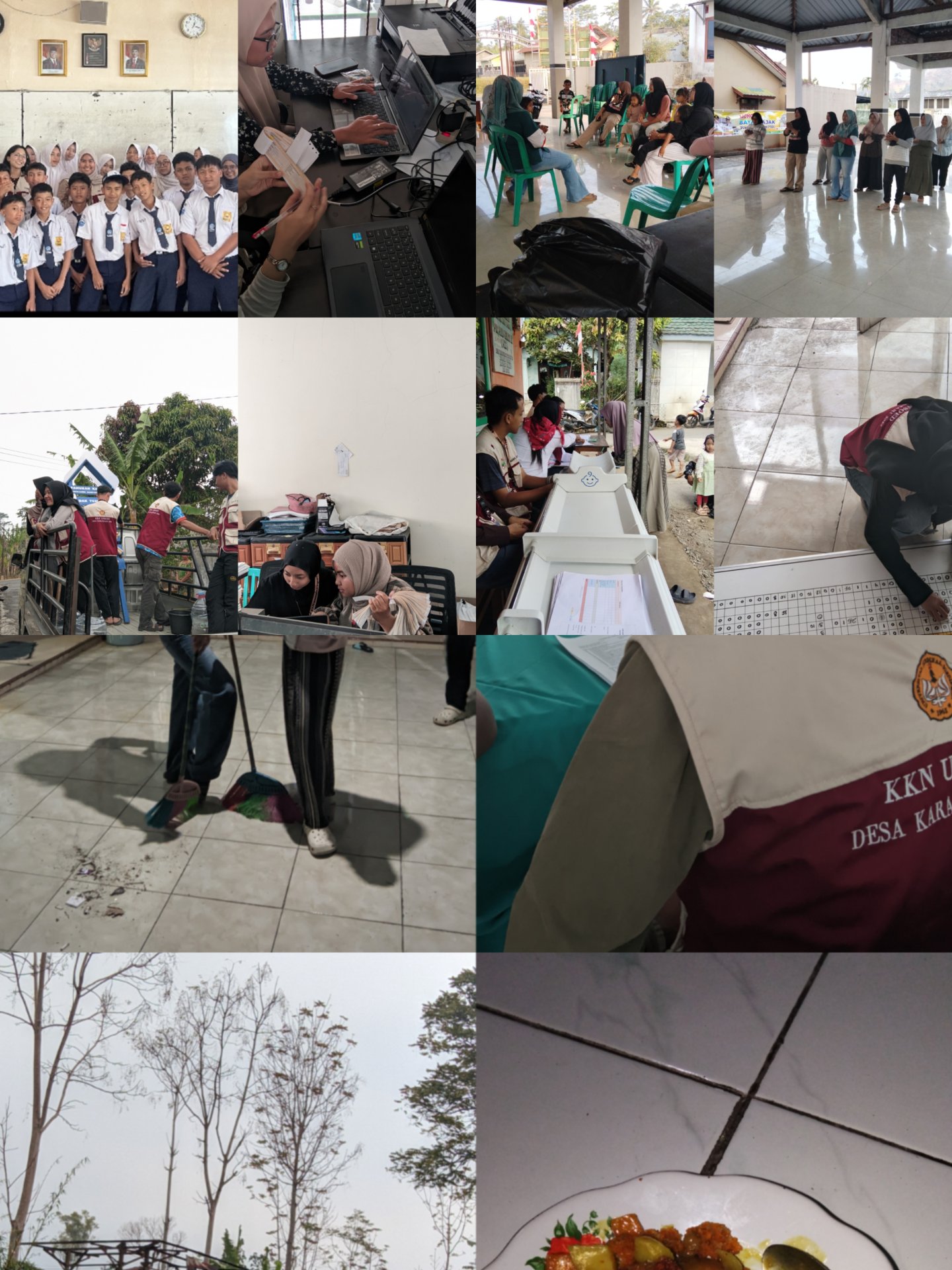 Pelaksanaan Kegiatan KKN dalam Bidang Pemerintahan, Kesehatan, Lingkungan, Pendidikan, dan Pemberdayaan Masyarakat