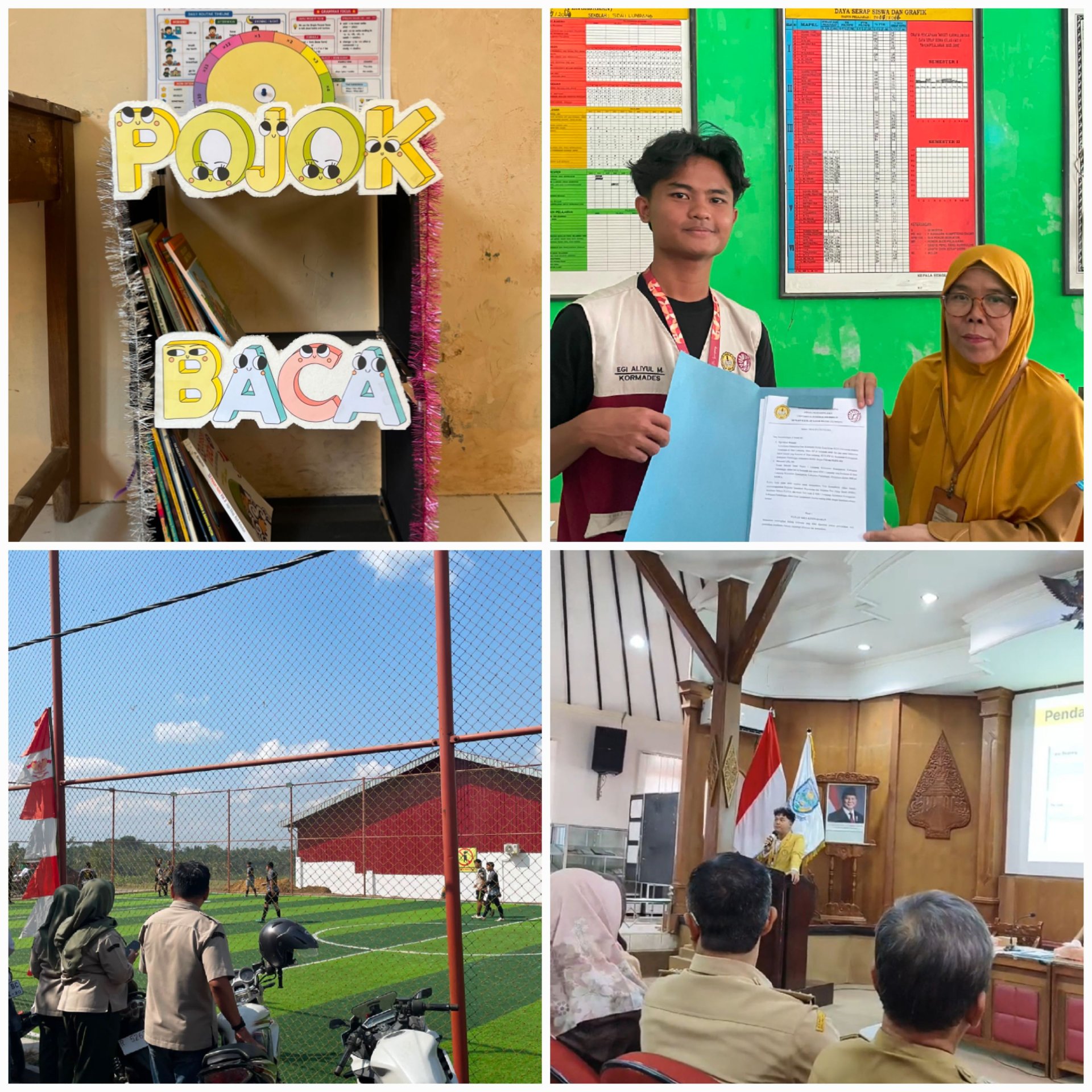 Piket Kecamatan, Perpisahan dengan SDN 1 Lumpang, Penarikan Mahasiswa KKN dan Pojok Baca