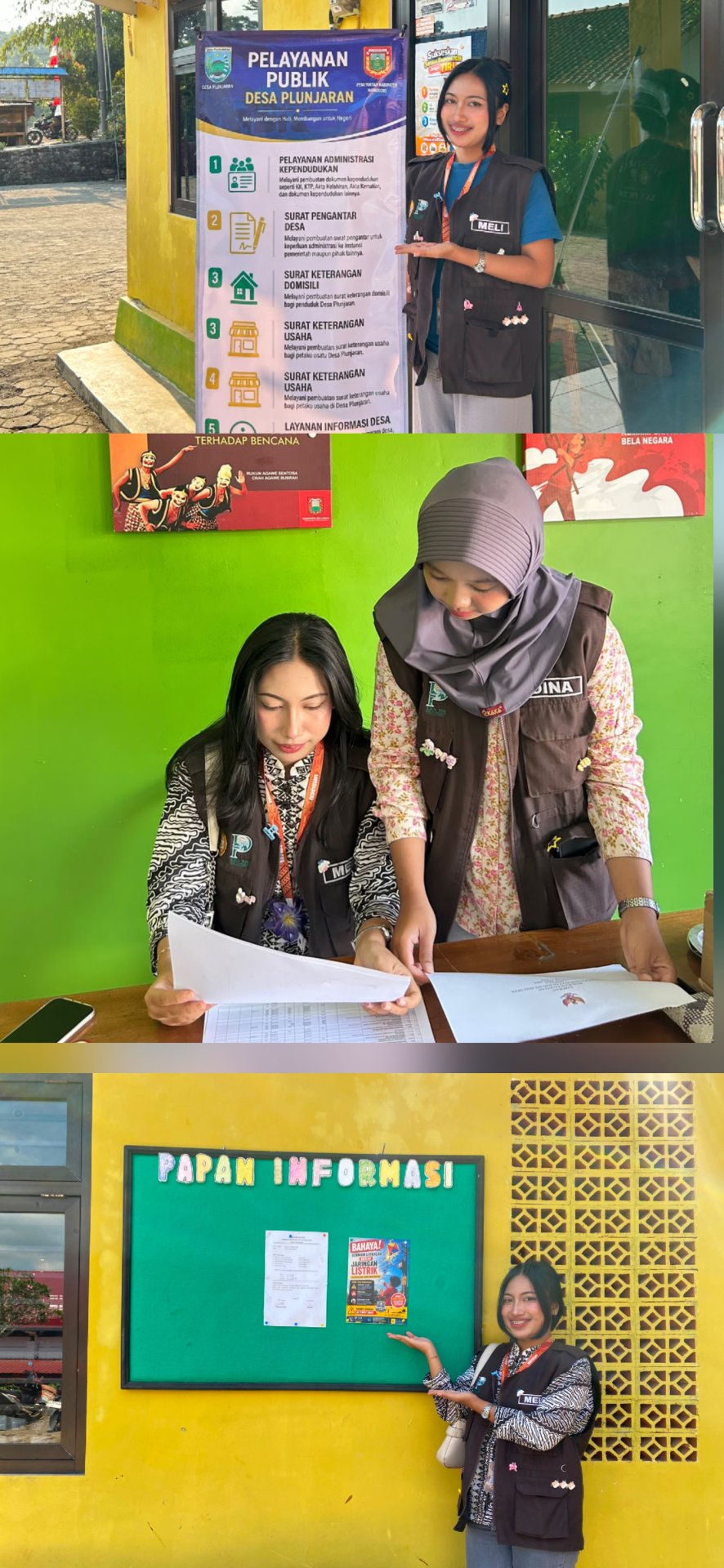 Pembaharuan Papan Informasi, Piket Balaidesa dan Penyerahan Banner Alur Pelayanan Desa