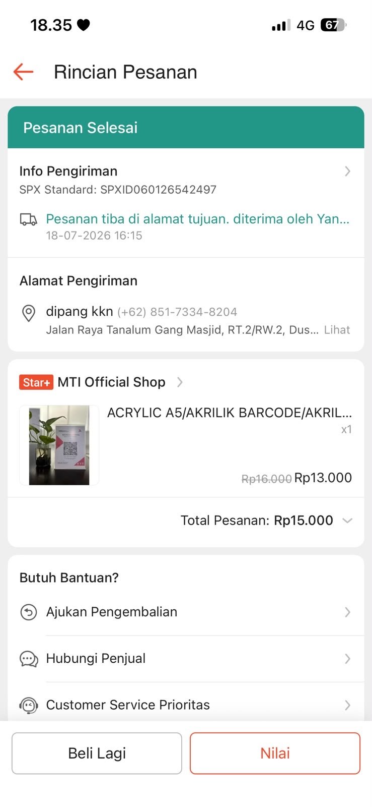 Pembuatan Banner dan Acrylic Standee Juknis Pelayanan Desa Digital