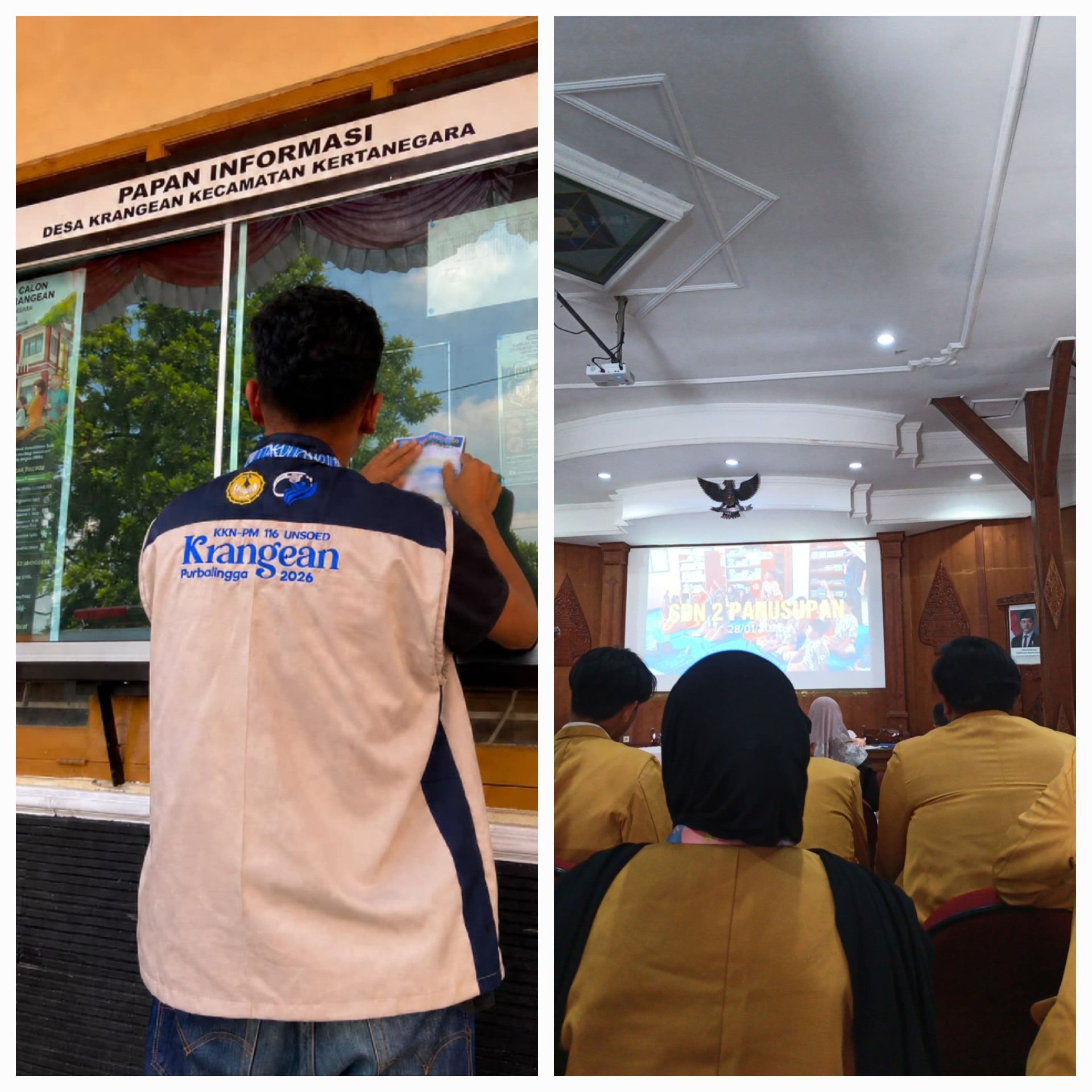 Update Papan Informasi Desa dan Penarikan Mahasiswa KKN UNSOED Kabupaten Purbalingga