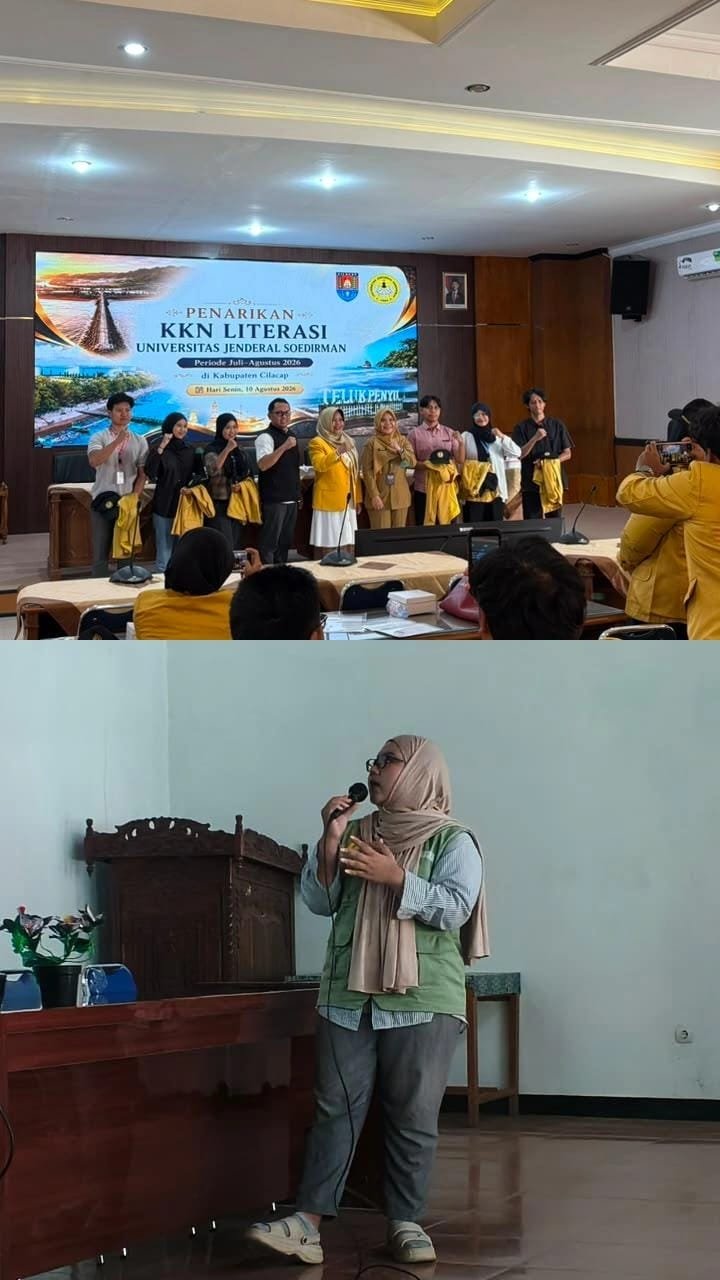 Pemaparan Hasil Program Kerja KKN kepada perangkat Desa dan Menghadiri Penarikan KKN Tematik Literasi di Bapeda Cilacap