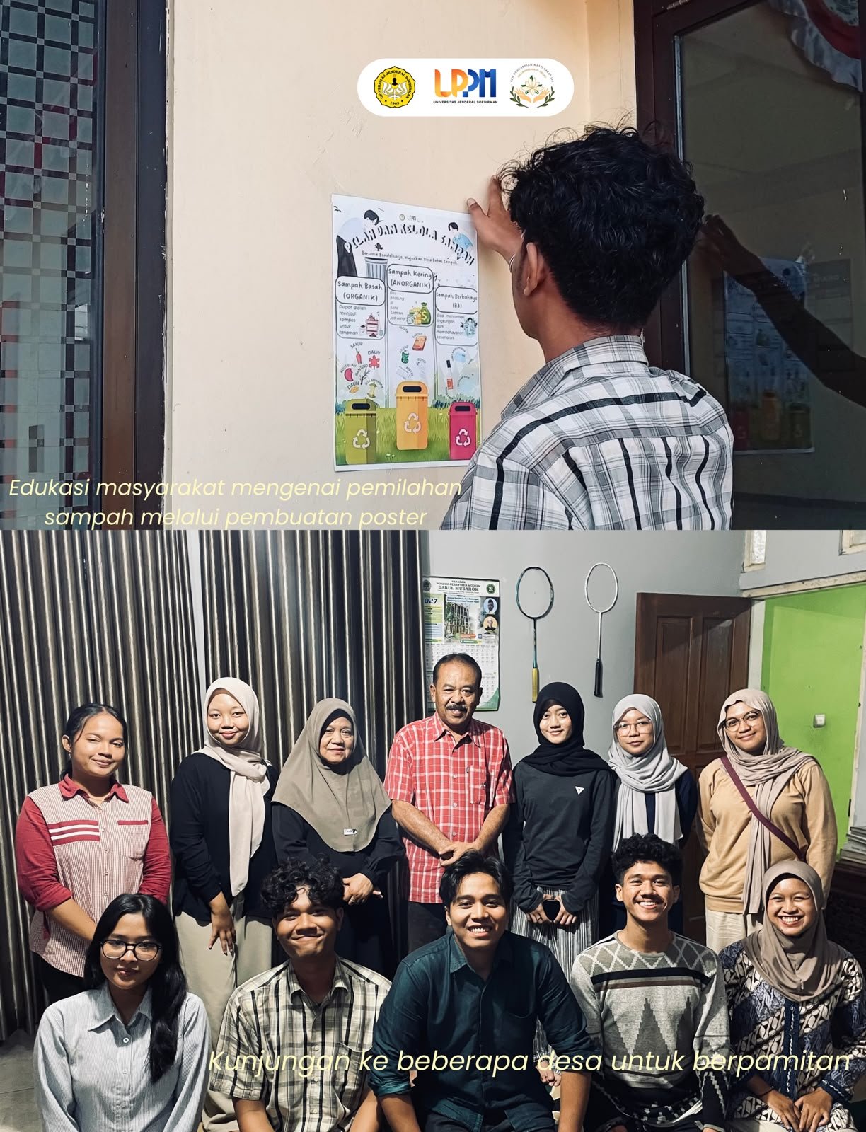 Edukasi Masyarakat Mengenai Pemilahan Sampah Melalui Pembuatan Poster dan Kunjungan ke Beberapa Perangkat Desa