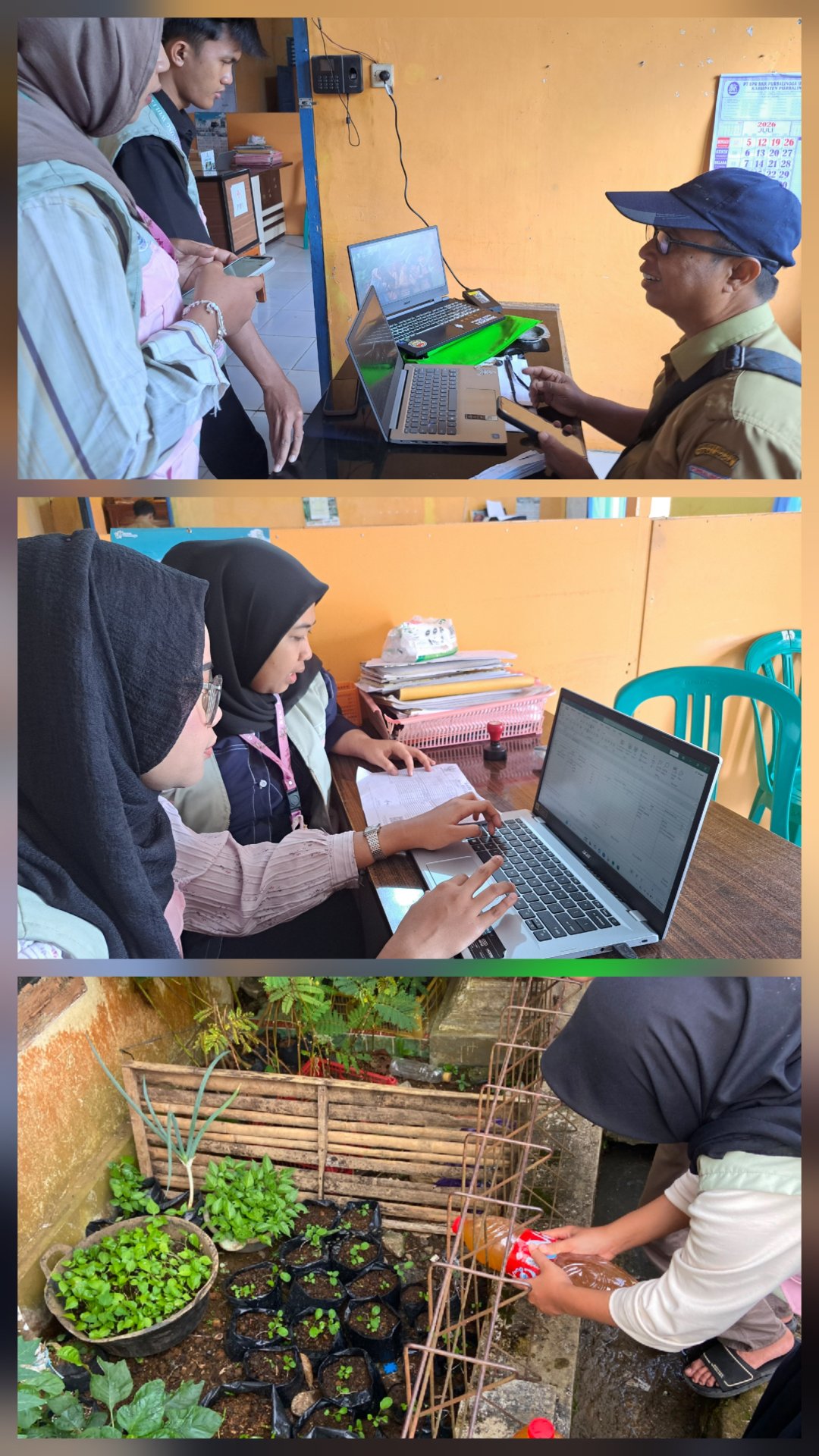 Pelayanan Desa dan Intentifikasi Pekarangan Tanaman Sayur