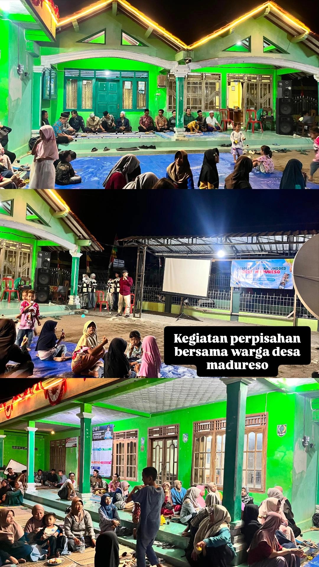 Pelepasan kegiatan KKN (kuliah kerja nyata) bersama warga Desa Madureso
