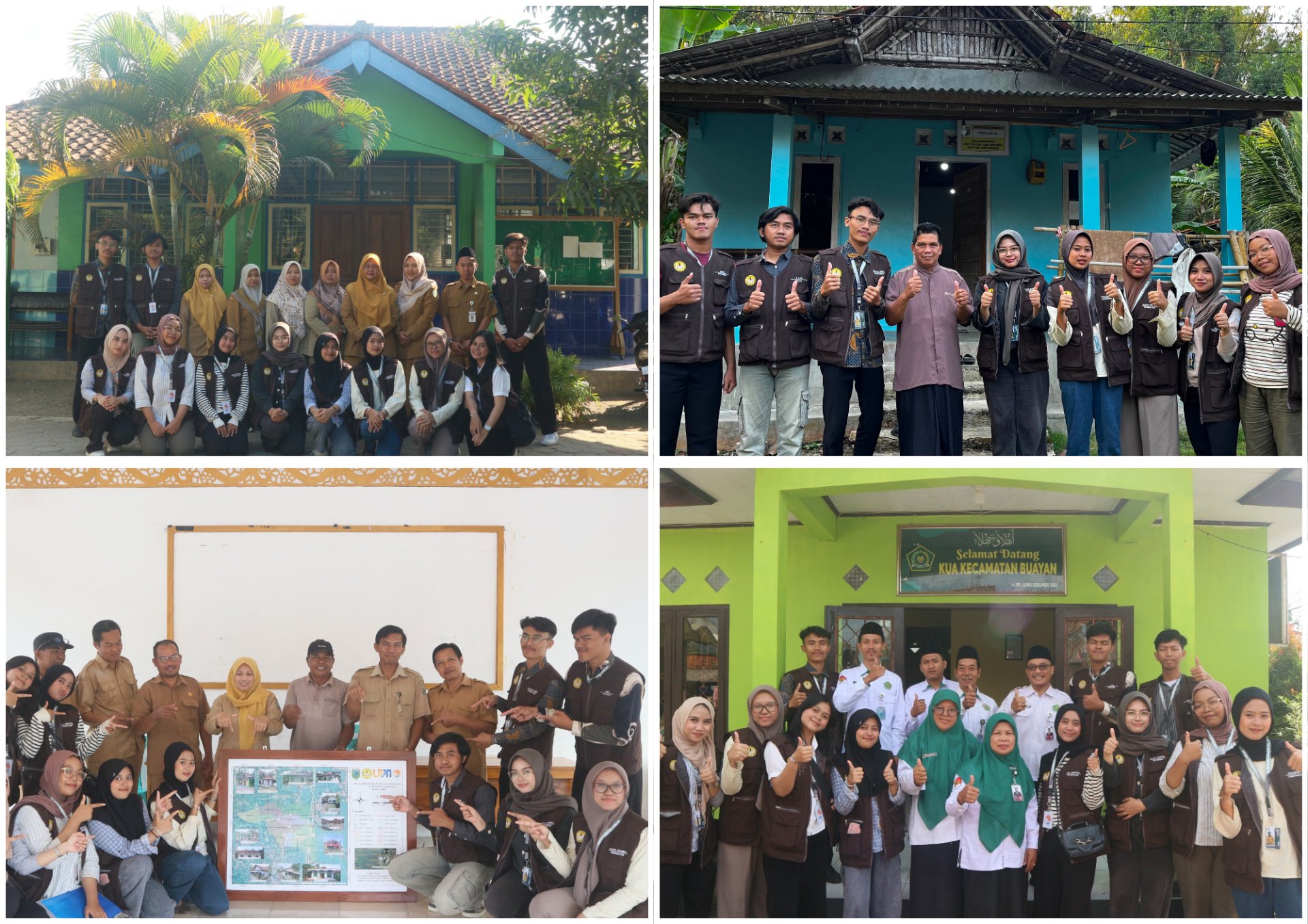 Penyerahan Peta Desa dan Pamitan KKN