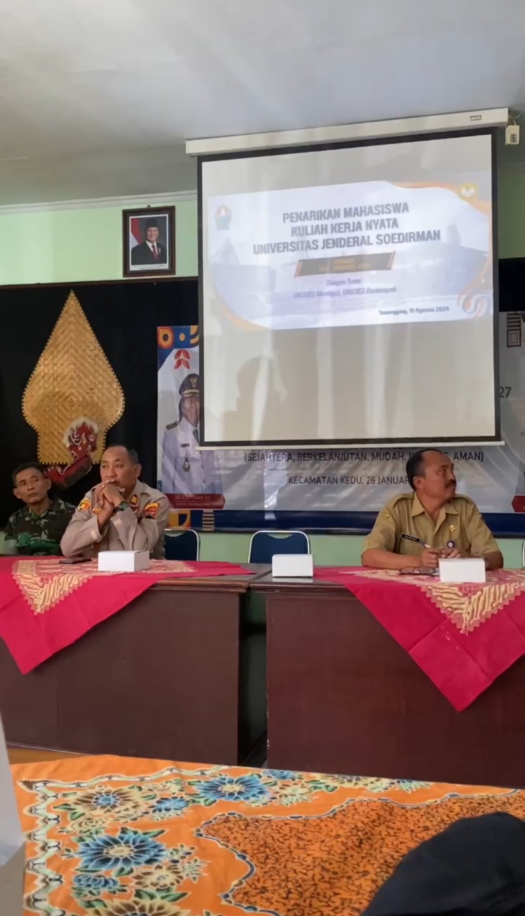 Penarikan Mahasiswa KKN UNSOED di Kecamatan Kedu