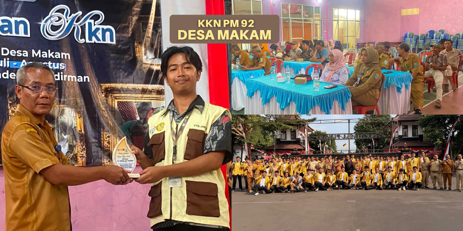 Pelepasan dan Penyampaian Hasil Program Kerja KKN PM 92 Desa Makam
