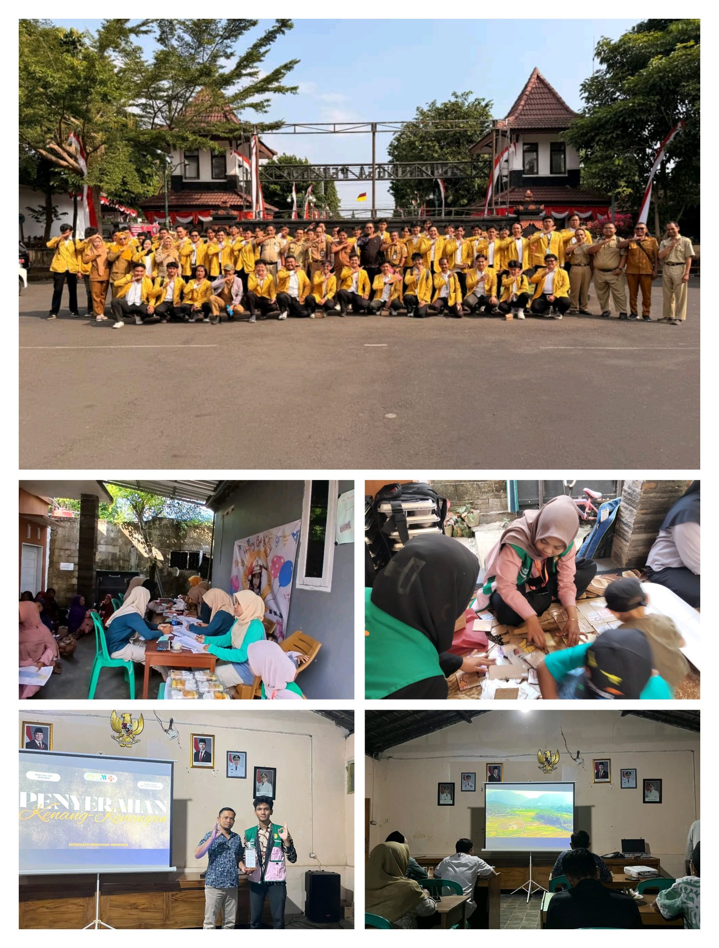 Pojok Bermain, Penayangan Video Pemetaan Wilayah Desa, serta Pelepasan KKN dari Kabupaten dan Desa